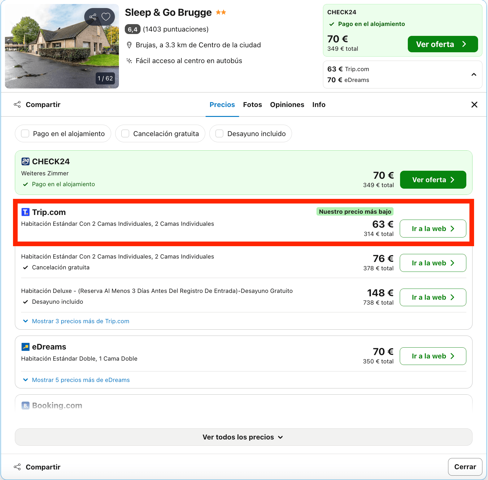 Brujas: vuelos + 5 noches en un acogedor hotel desde 189€