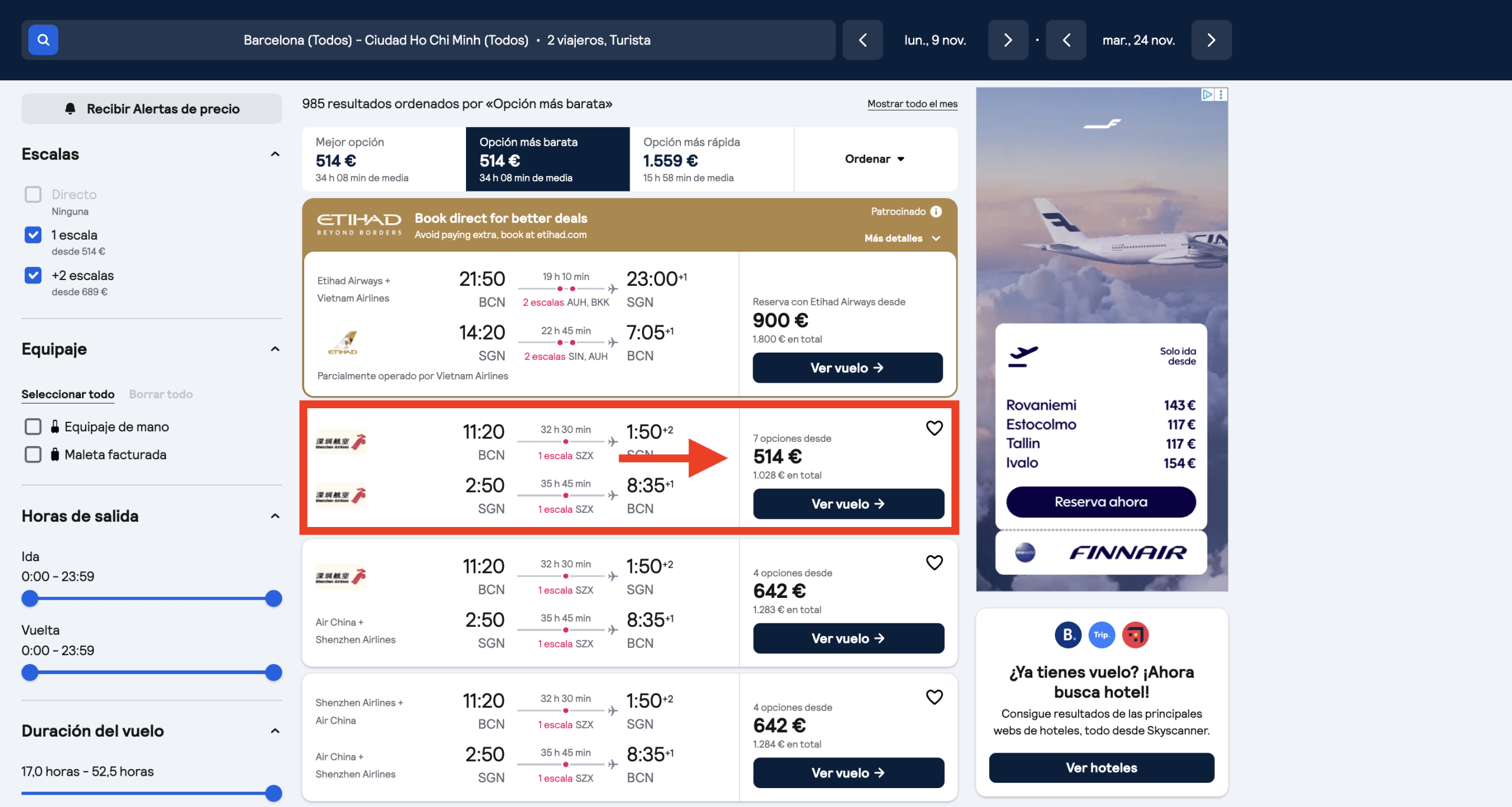 Vuelos a Vietnam desde 514€ ida y vuelta