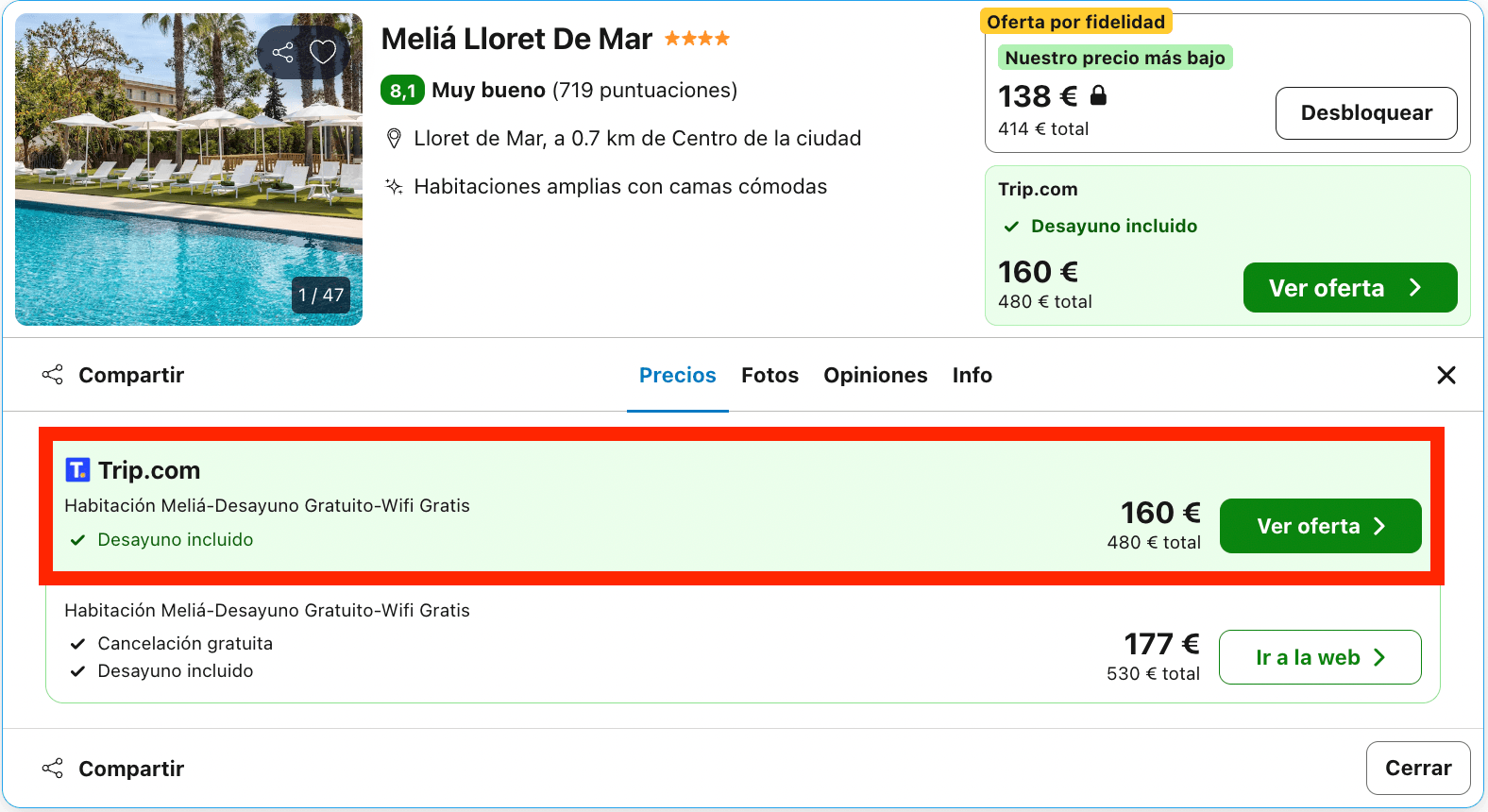 Hotel Meliá 5* de auténtico lujo junto a un casino y un teataro desde 80€ p.p./noche