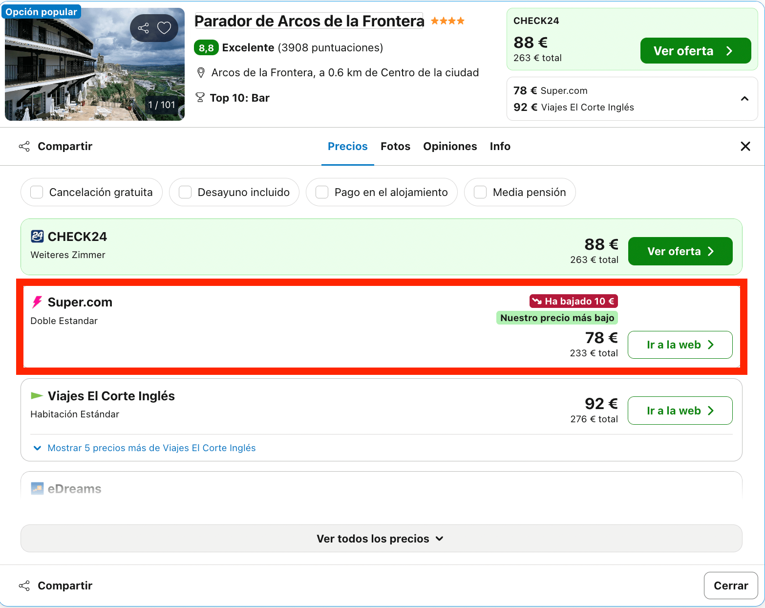 Parador en un destino declarado Conjunto Monumental de Interés Histórico-Artístico desde 39€ p.p./noche