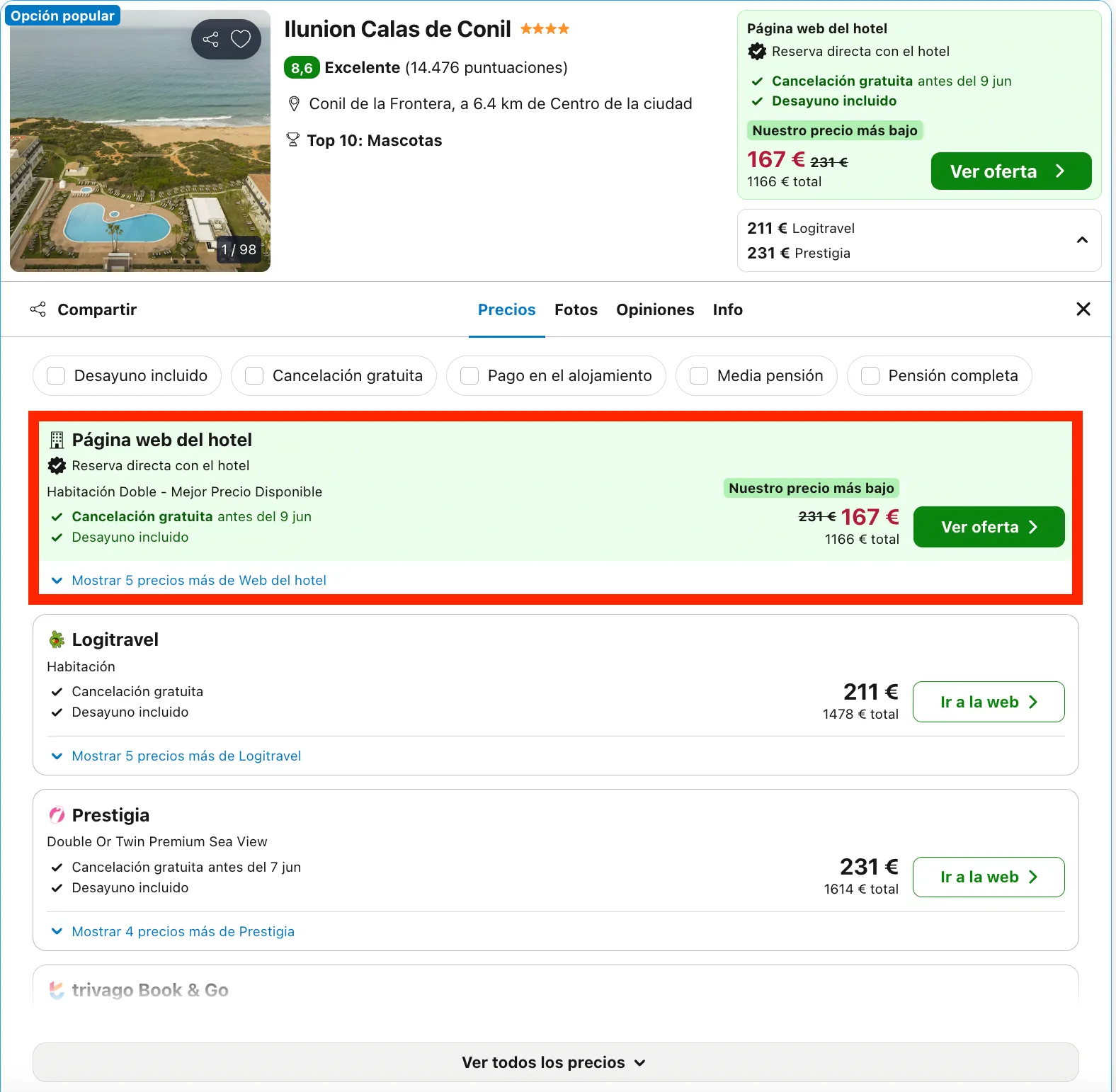 Espectacular hotel 4* en Conil de la Frontera con acceso directo a la playa desde 83€ p.p./noche