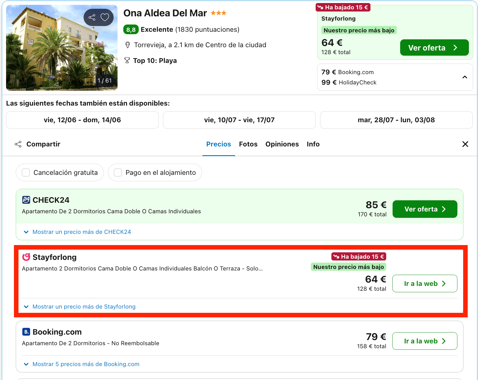 Oferta de última hora en Torrevieja: hotel con encanto desde 32€ p.p./noche