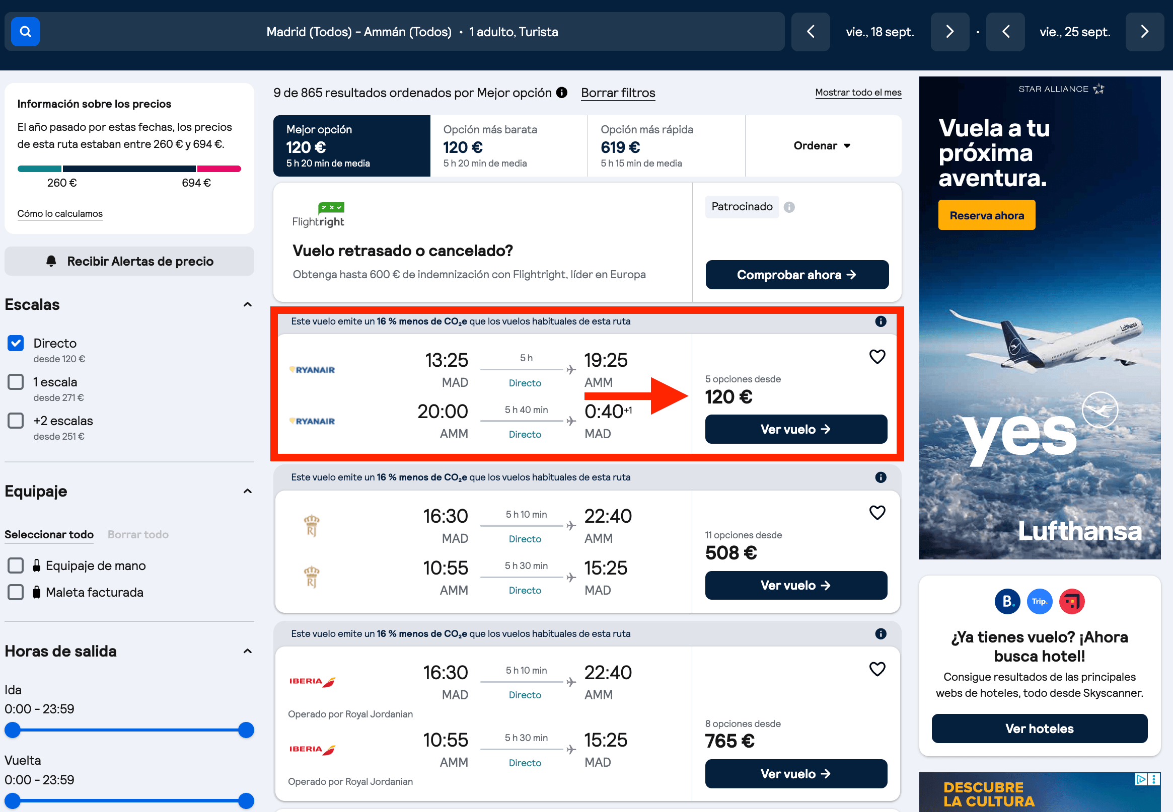 Jordania: vuelos directos + 7 noches en un hotel 4* desde 293€ p.p.