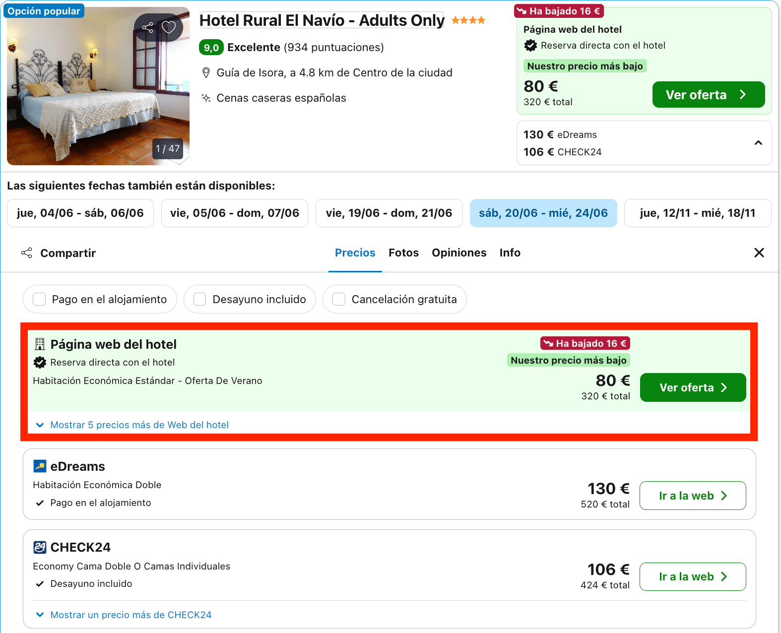 Hotel 4* con encanto solo para adultos entre plataneras y la brisa del océano desde 40€ p.p./noche
