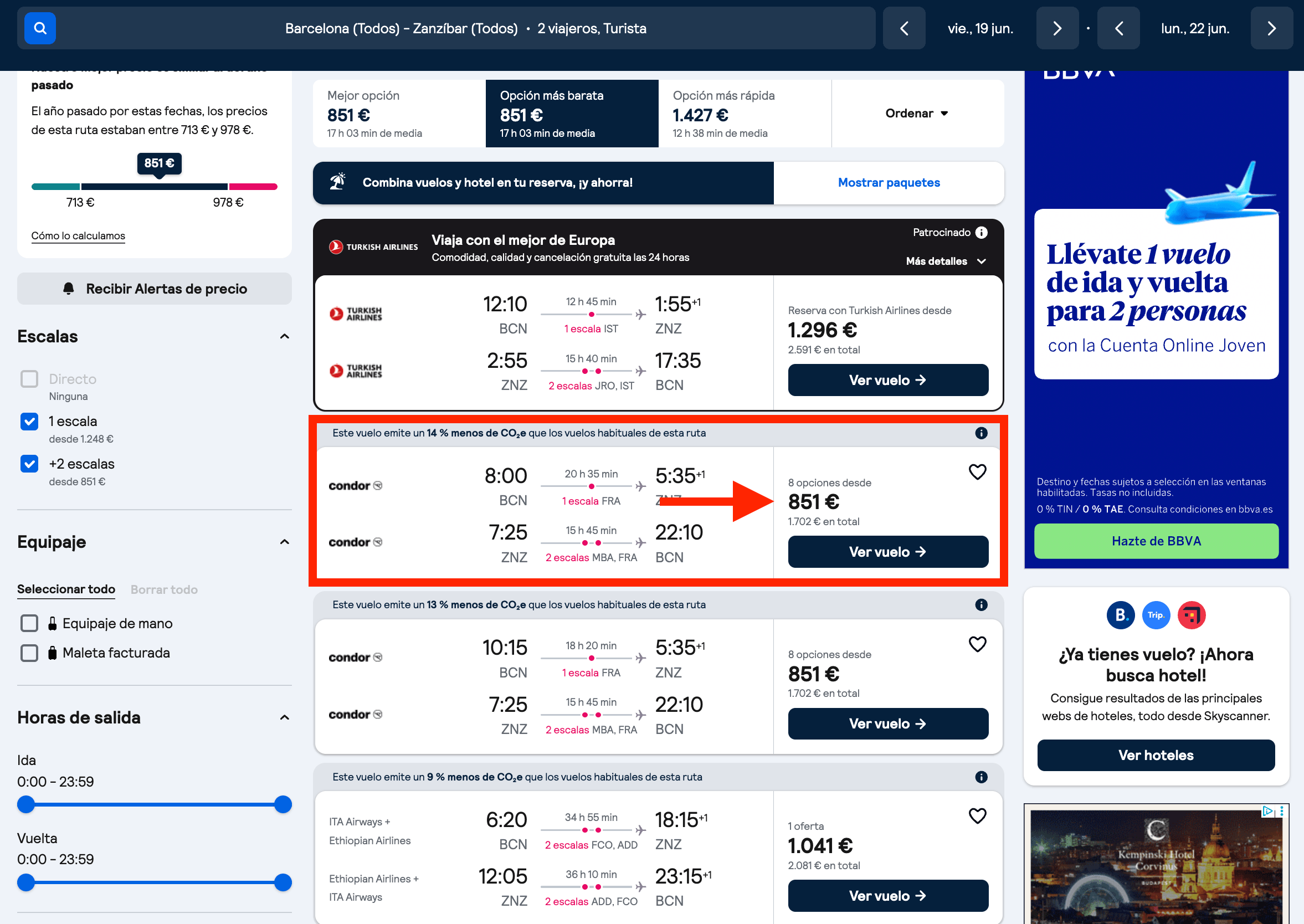 Vuelos a Tanzania desde 851€ ida y vuelta