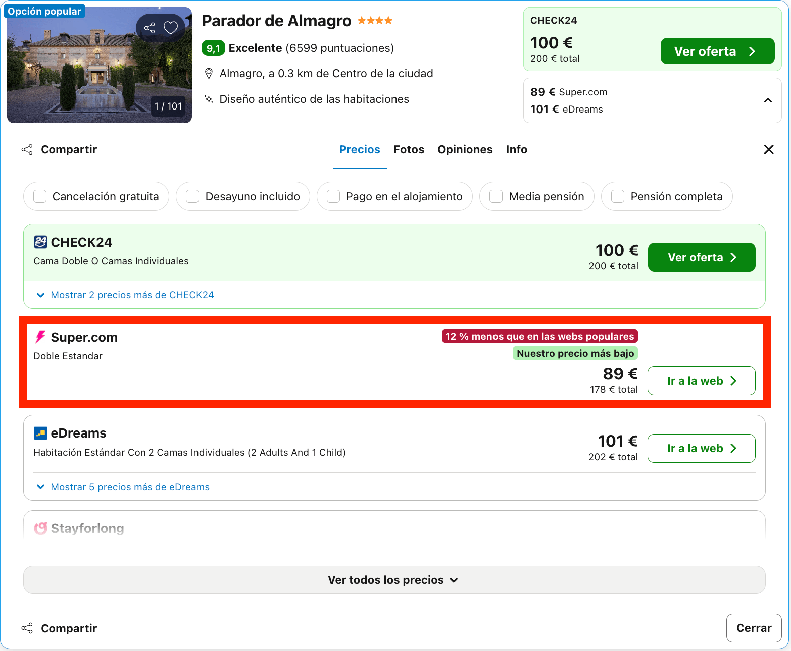 Parador que ocupa un antiguo convento del siglo XVI desde 44€ p.p./noche