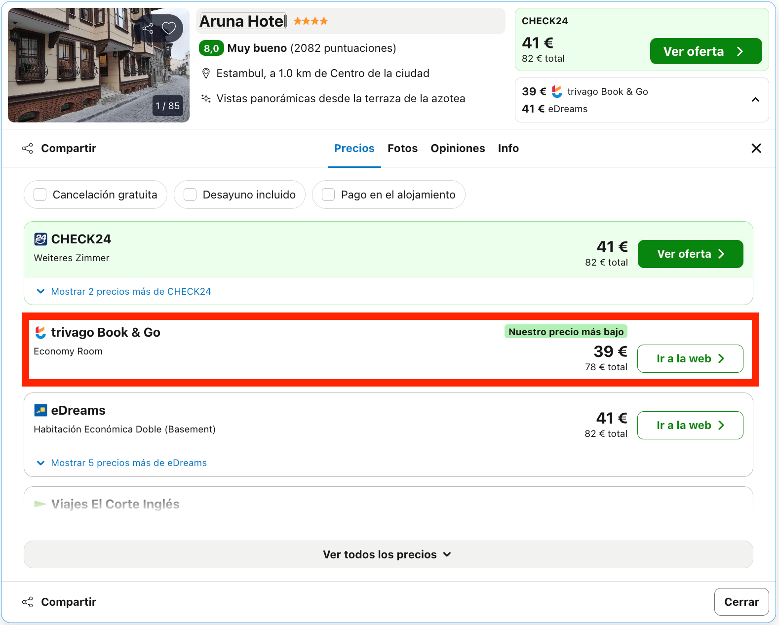 Escapada de fin de semana: hotel 4* en Estambul desde 20€ p.p./noche
