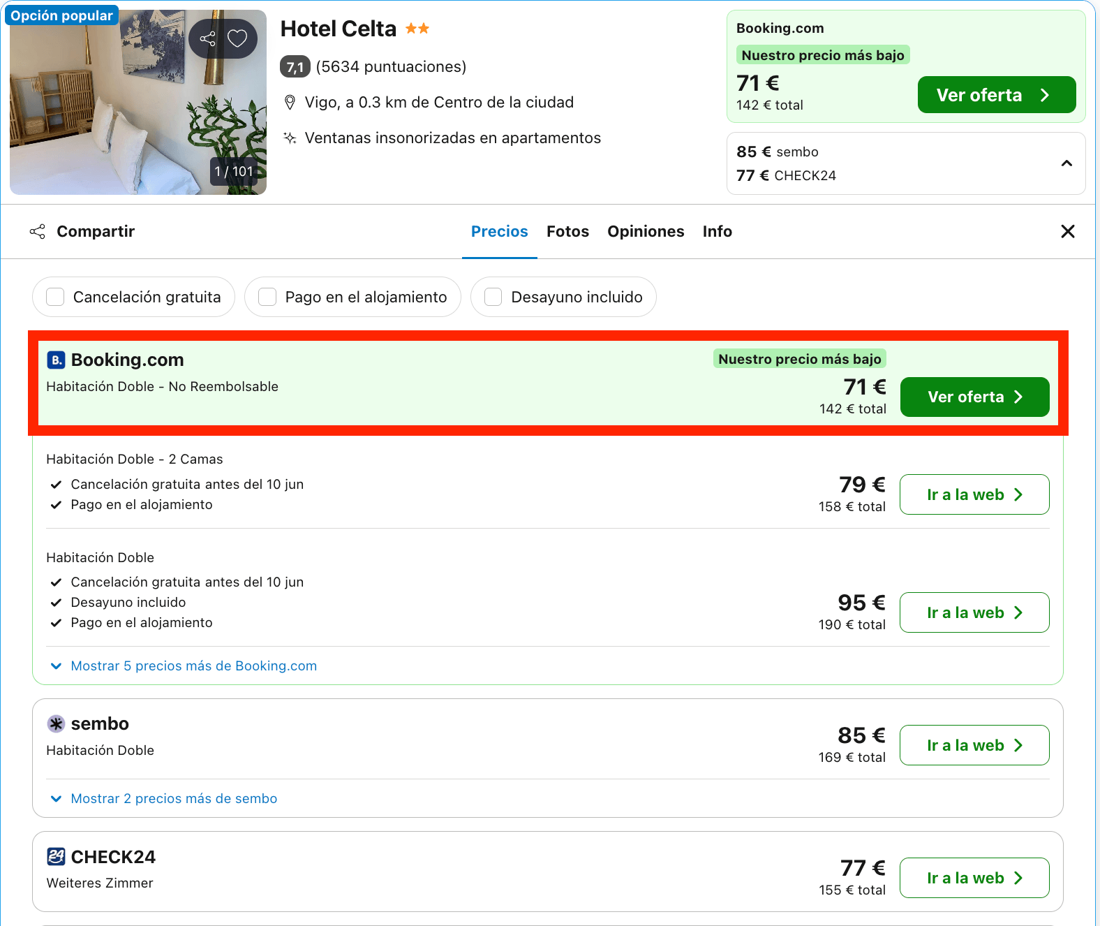 Última hora: moderno hotel ubicado en el centro de Vigo desde 35€ p.p./noche
