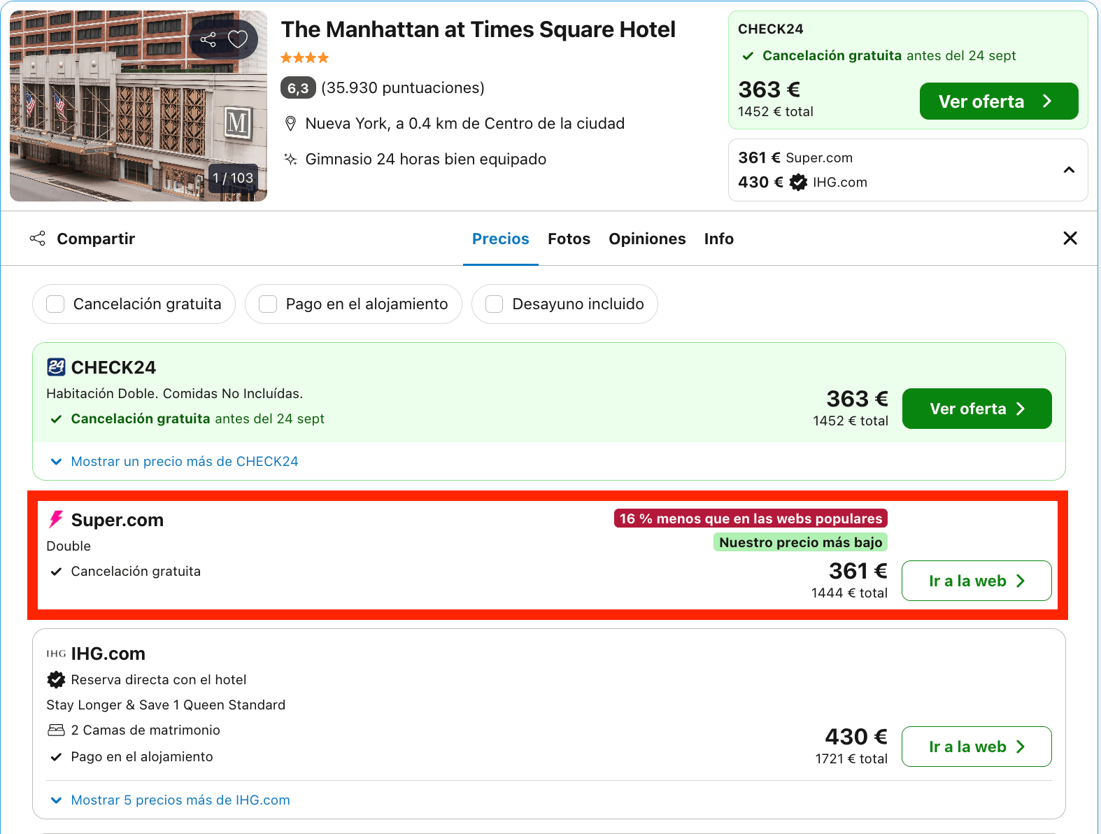 Nueva York: vuelos directos + 4 noches en un hotel 4* en Times Square desde 1015€ p.p.