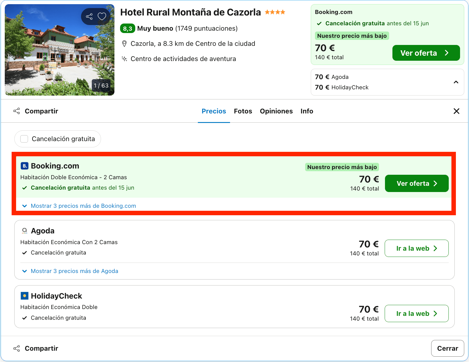 Escapada de última hora: hotel rural 4* en Cazorla desde 35€ p.p./noche
