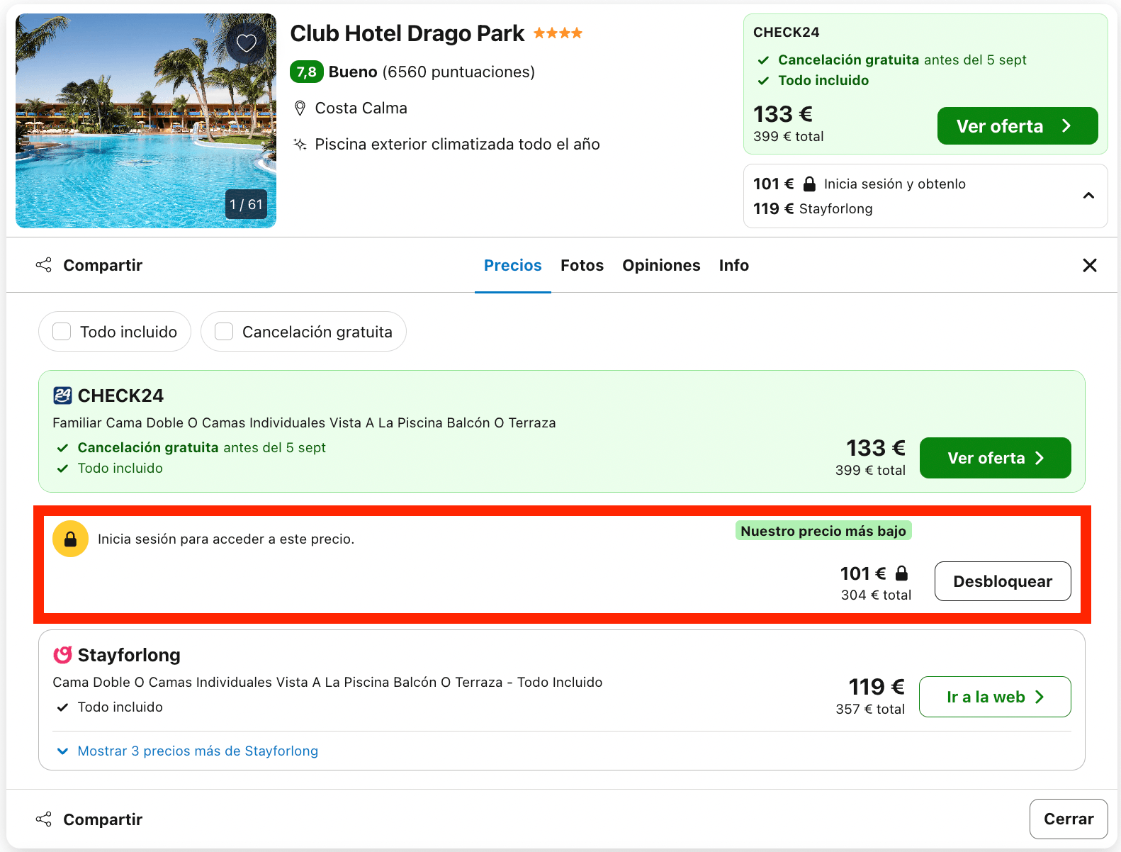 Fuerteventura: vuelos + 3 noches desde 207€ p.p.