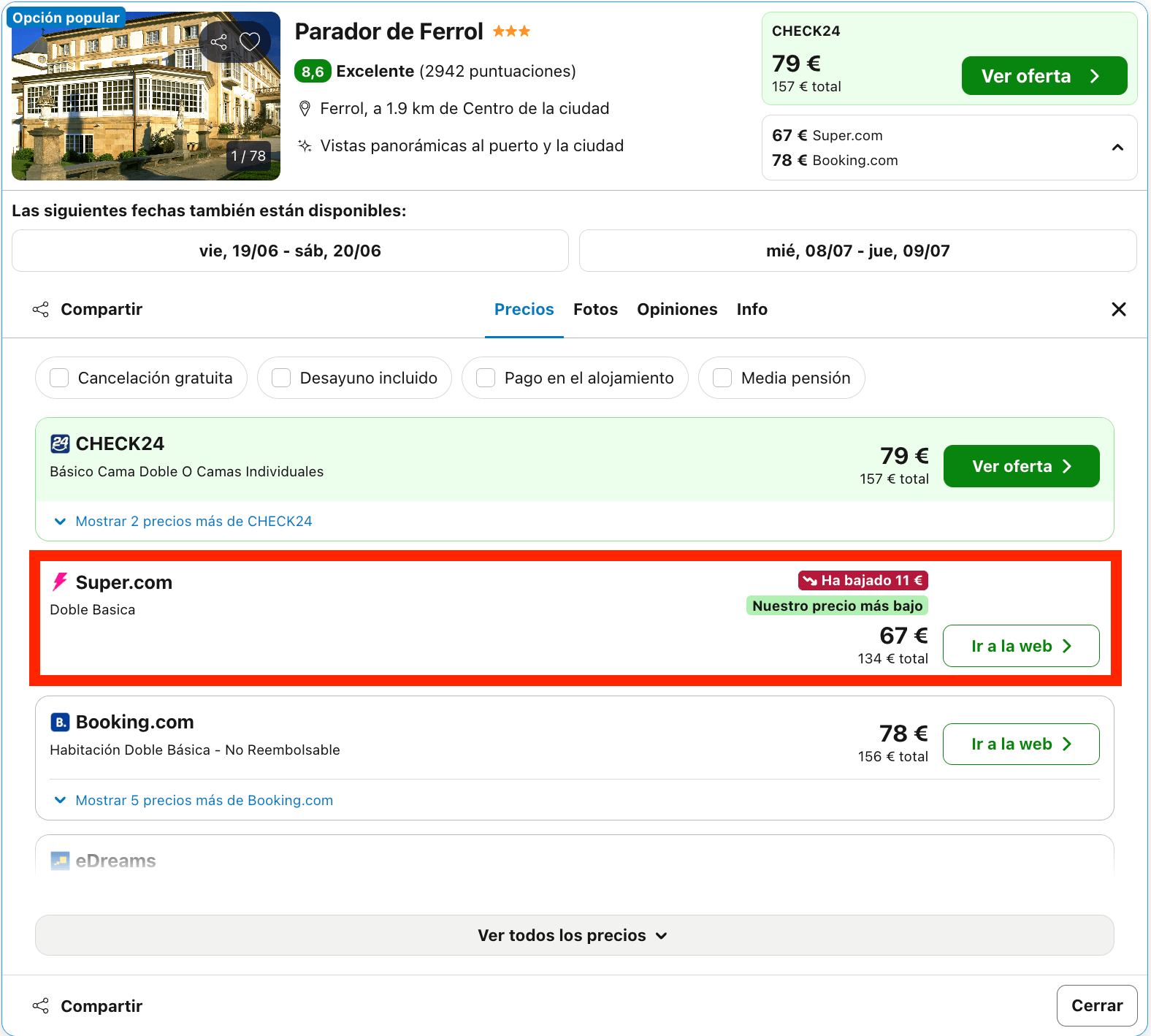 Parador que es una preciosa casona típica gallega desde 33€ p.p./noche