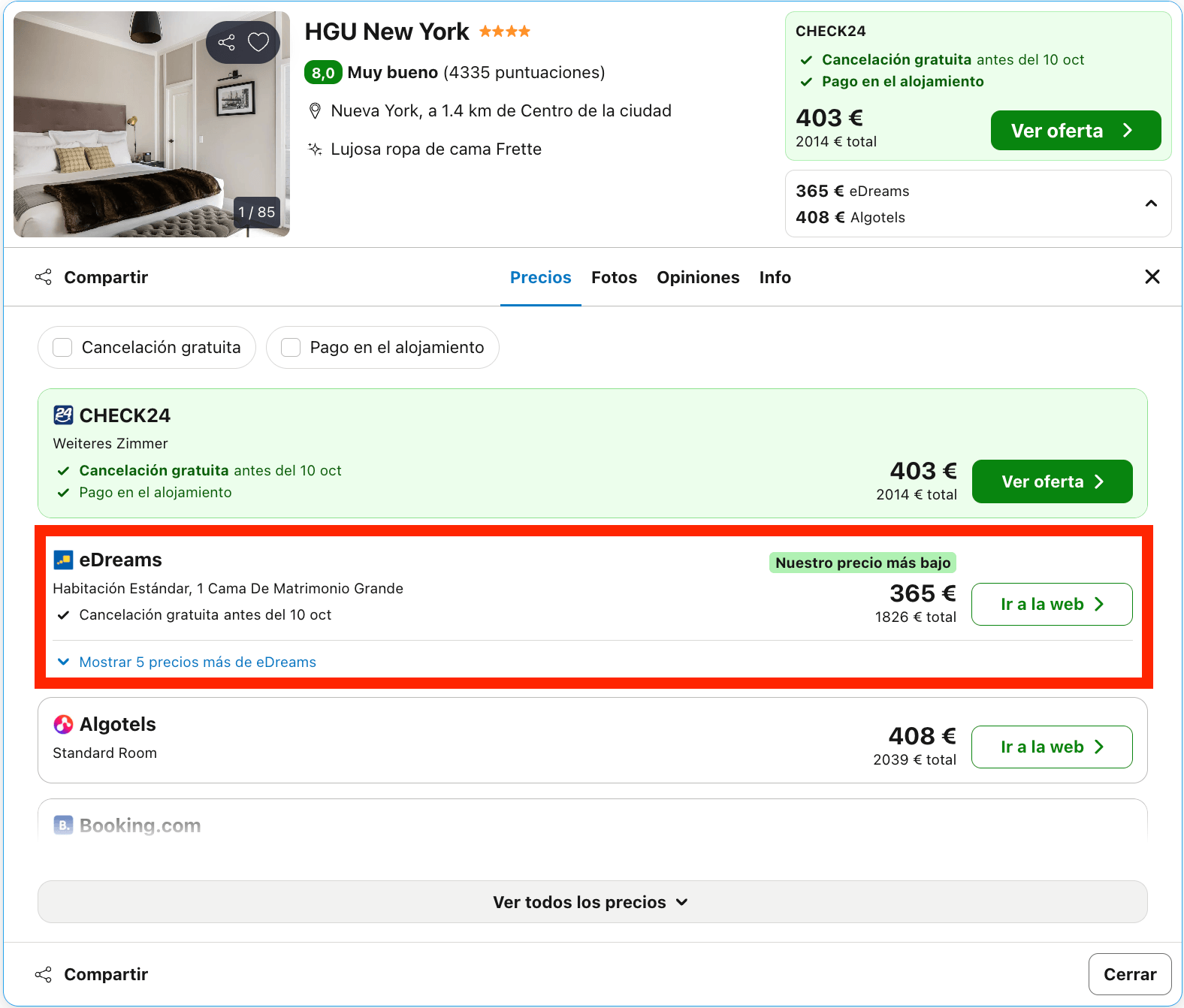 Vuelos directos a Nueva York + 5 noches en un hotel 4* junto al Empire State desde 1285€ p.p.