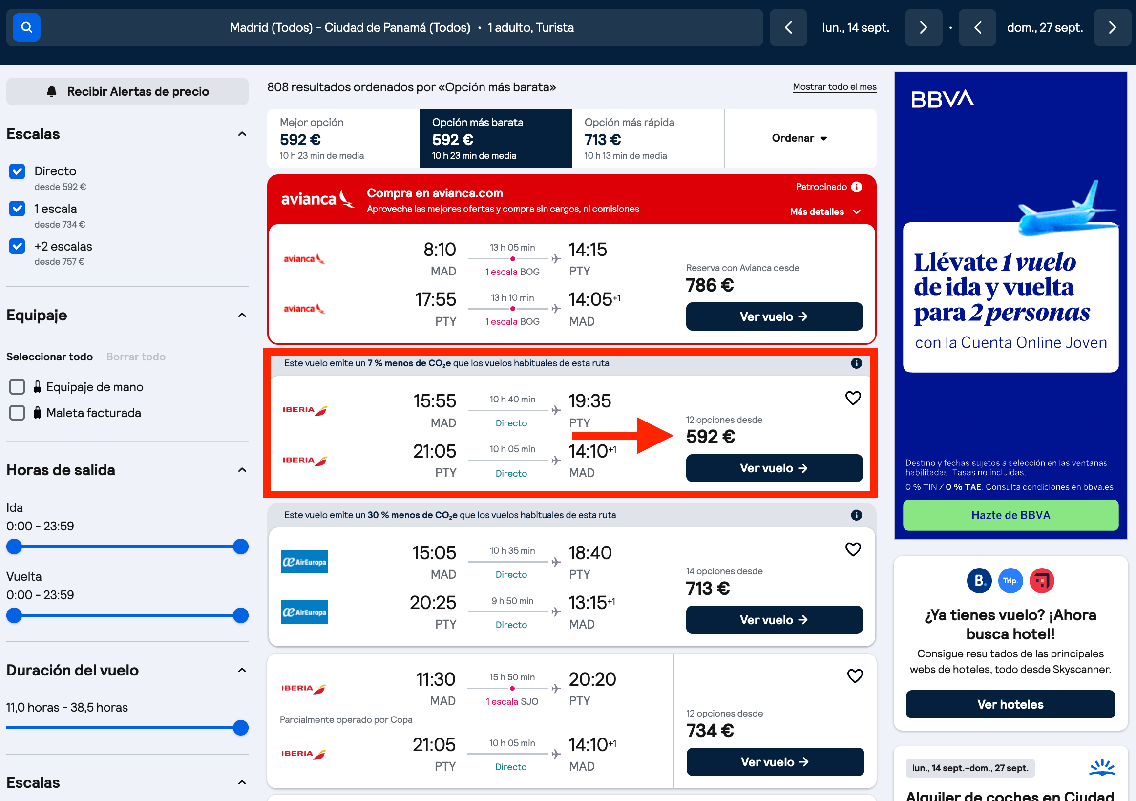Vuelos directos a Panamá desde 592€ ida y vuelta