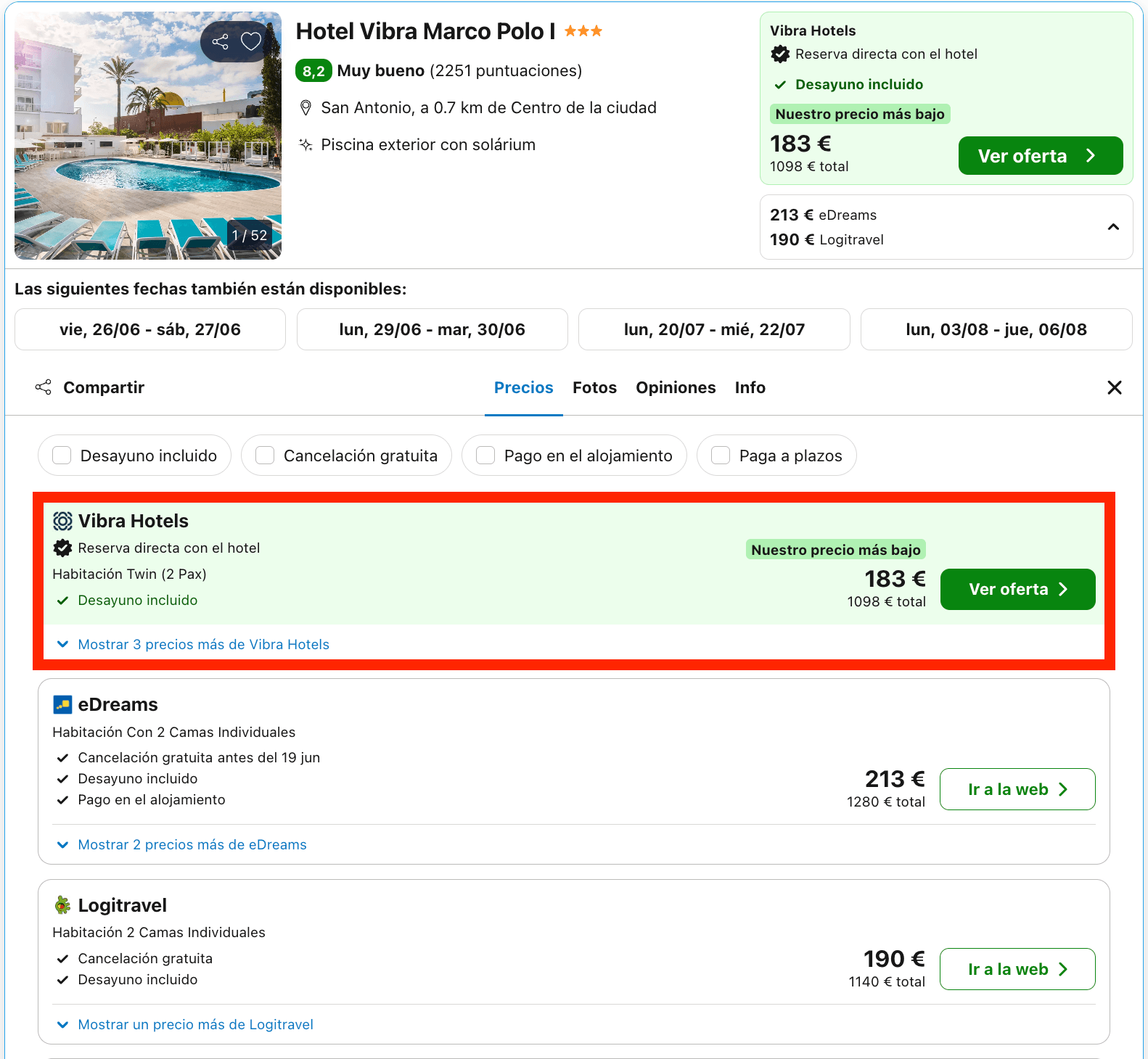 Ibiza: exclusivo hotel solo adultos a poca distancia de la concurrida zona del West End desde 91€ p.p./noche