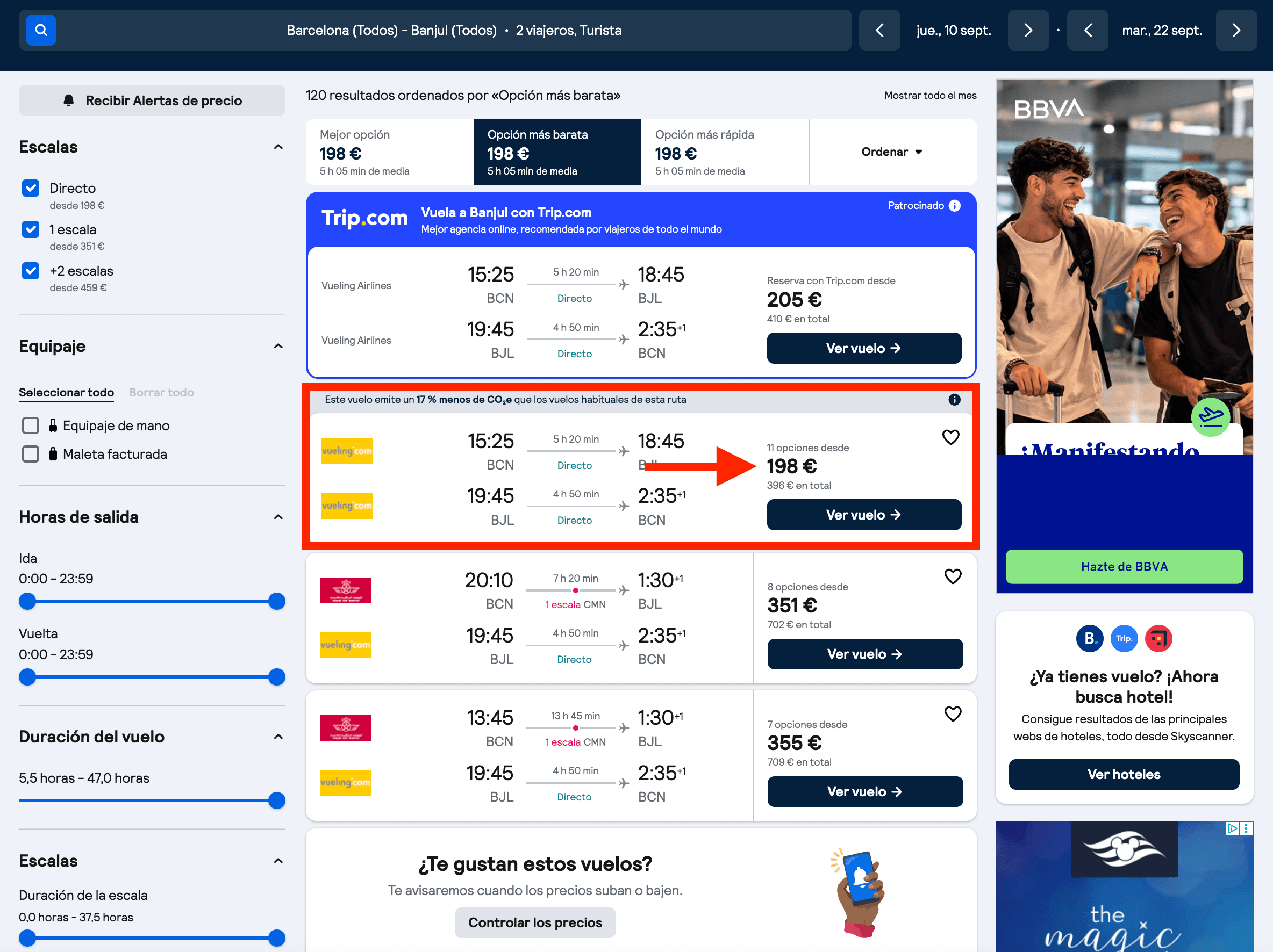 Vuelos directos a Gambia desde 198€ ida y vuelta