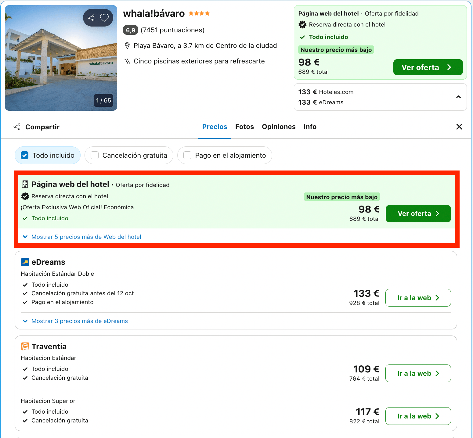 Punta Cana: 7 noches en un resort 4* con todo incluido + vuelos directos desde 858€ p.p.