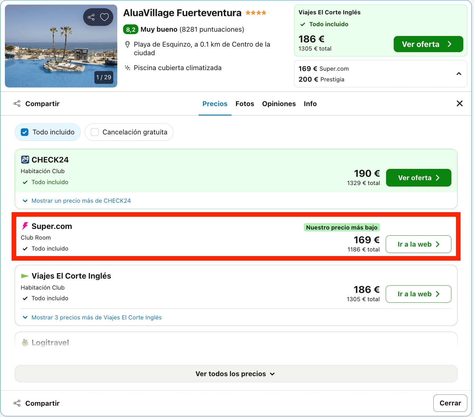 Vacaciones en Fuerteventura: 7 noches en un resort 4* con todo incluido desde 593€ p.p.