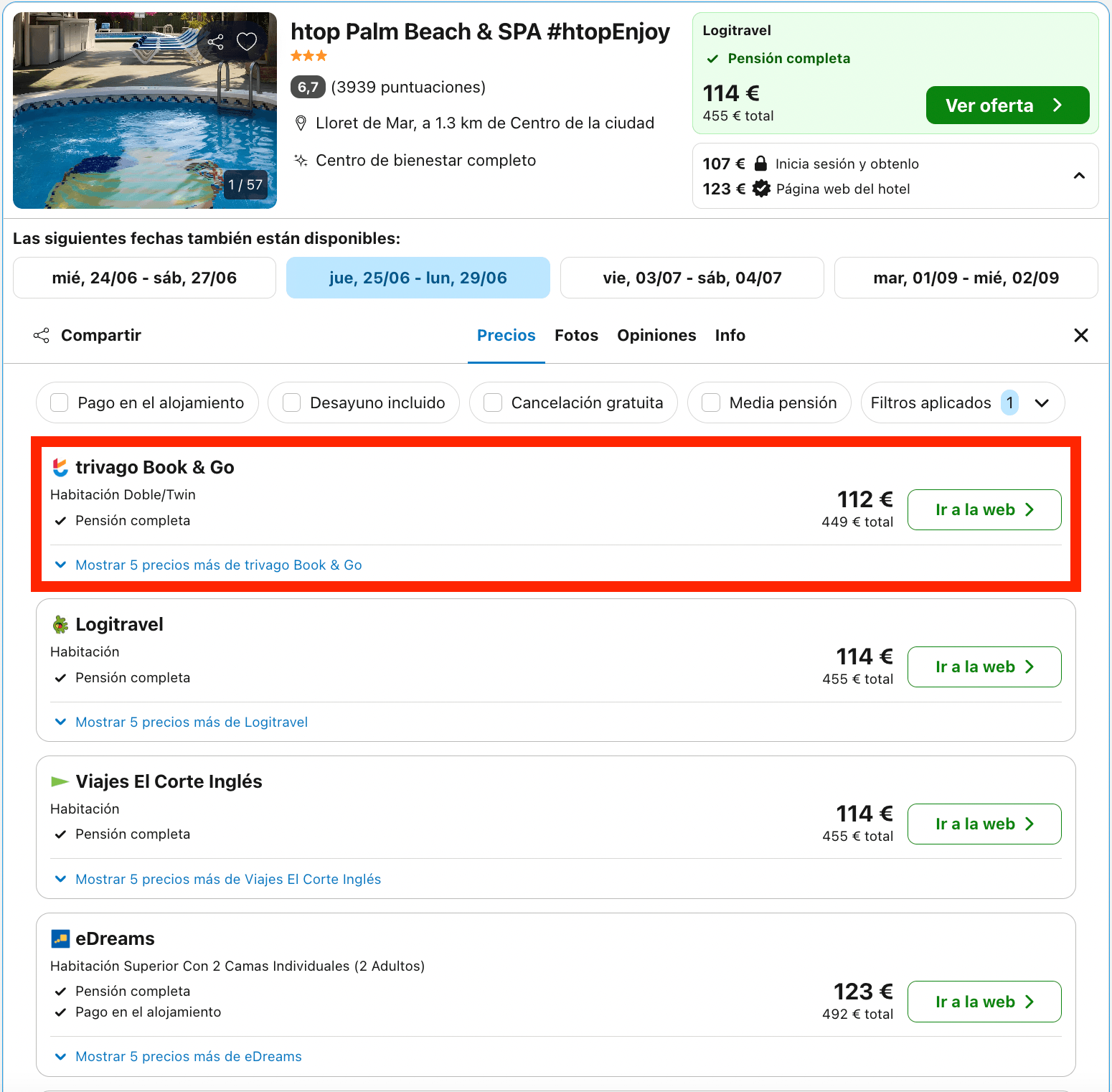 Verano en la Costa Brava: acogedor hotel con todas las comidas incluidas desde 56€ p.p./noche