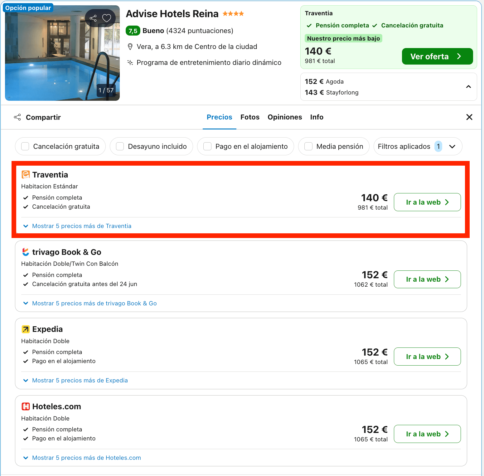 Costa de Almería: hotel 4* a un paso de la playa con todas las comidas incluidas desde 70€ p.p./noche