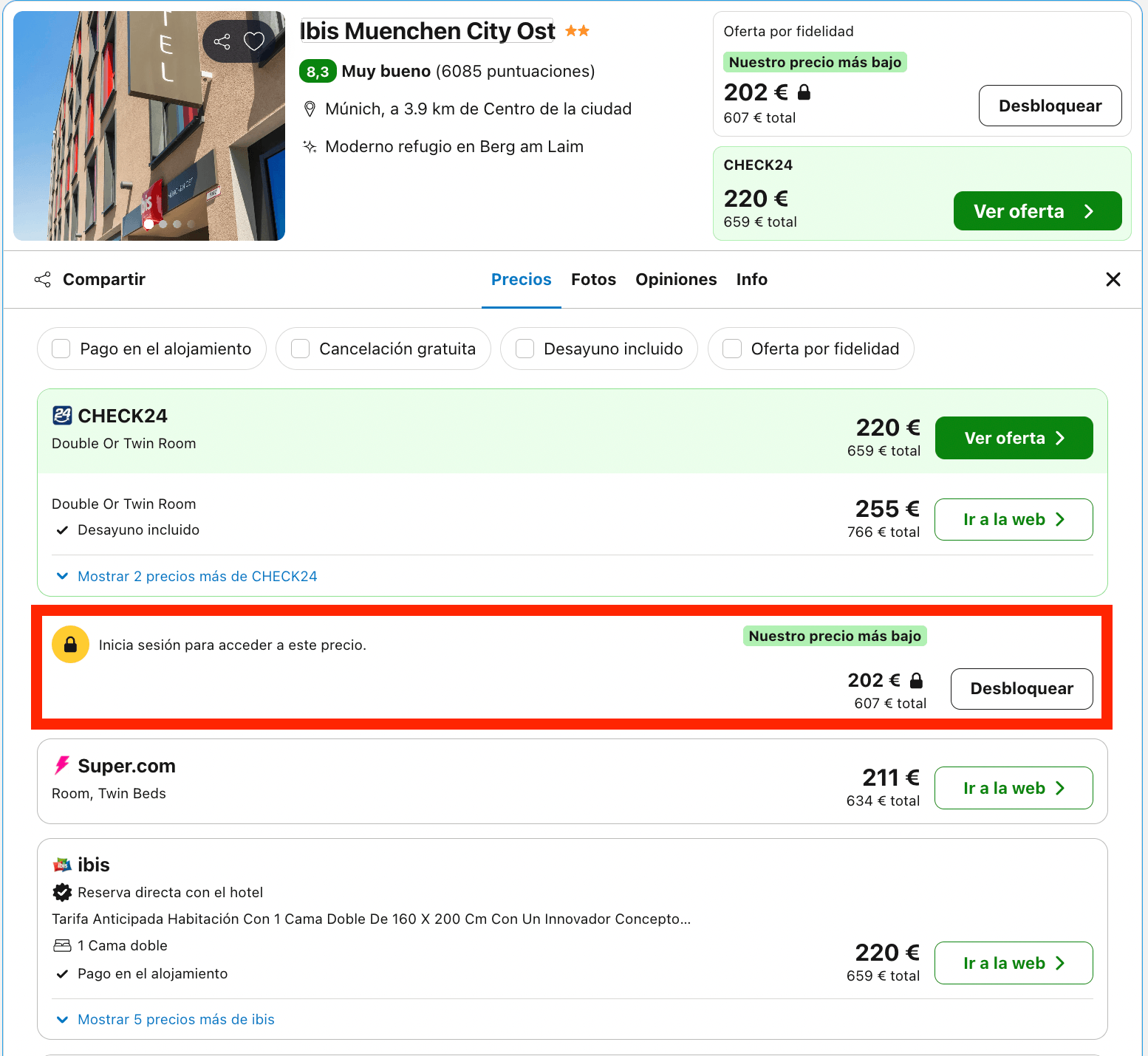 Hotel en Múnich durante el Oktoberfest desde 101€ p.p./noche