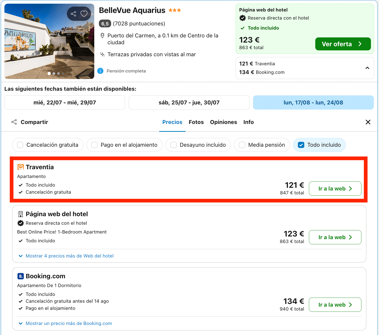 Verano en Lanzarote: hotel con todas las comidas incluidas desde 60€ p.p./noche