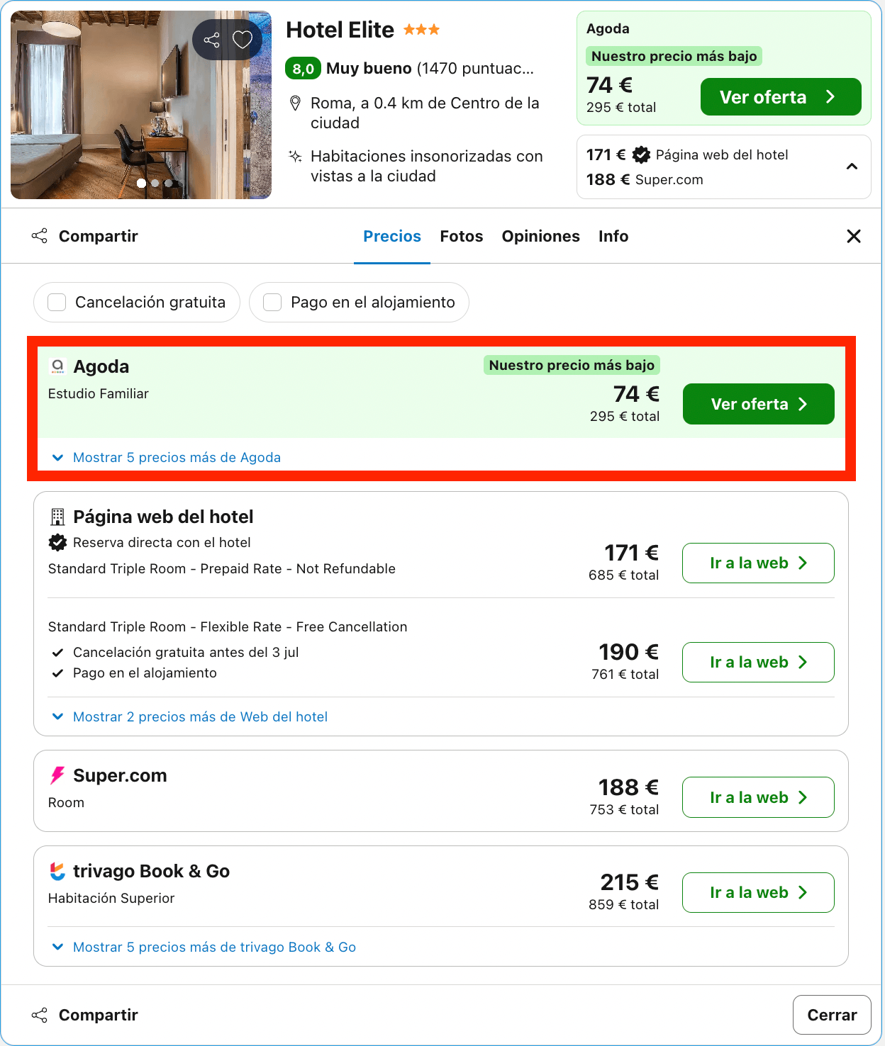 Vuelos a Roma + 4 noches en un acogedor hotel desde 197€ p.p.