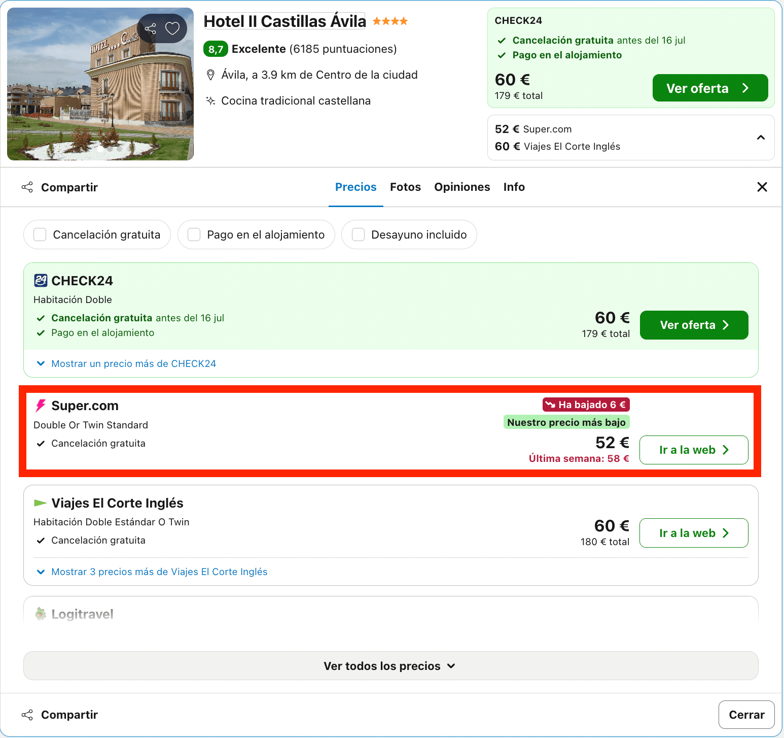 Fin de semana en Ávila: hotel 4* desde 26€ p.p./noche