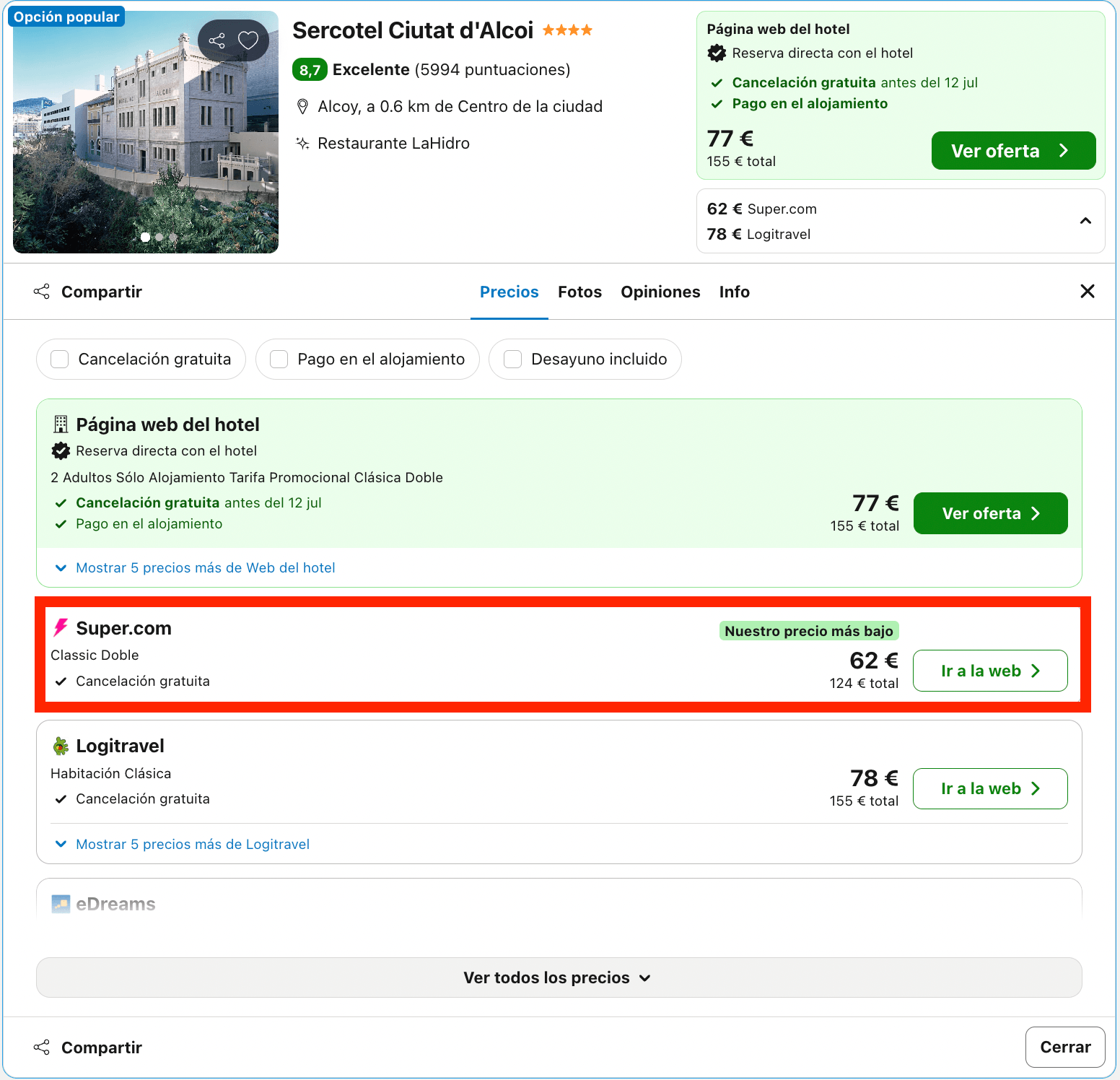 Fin de semana en Alcoi: moderno y vanguardista hotel 4* desde 31€ p.p./noche