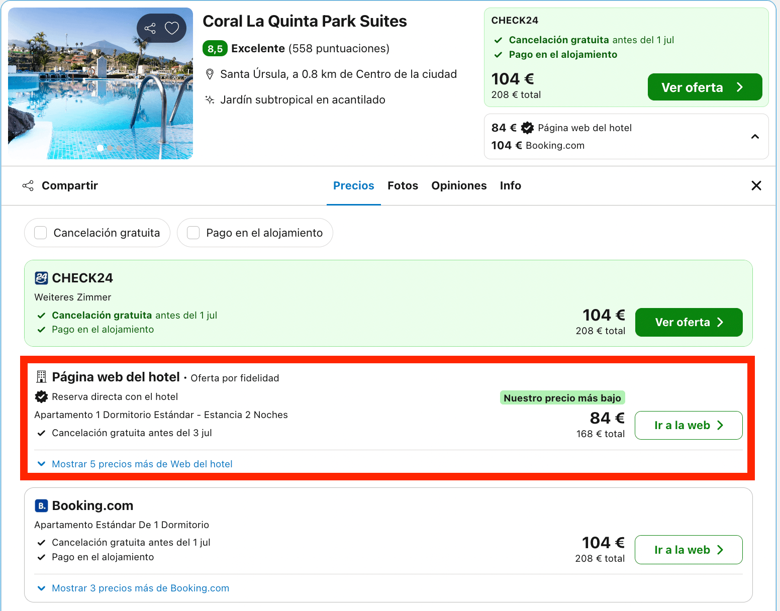 Vacaciones de última hora en Tenerife: aparthotel 4* con deslumbrantes vistas al mar desde 42€ p.p./noche