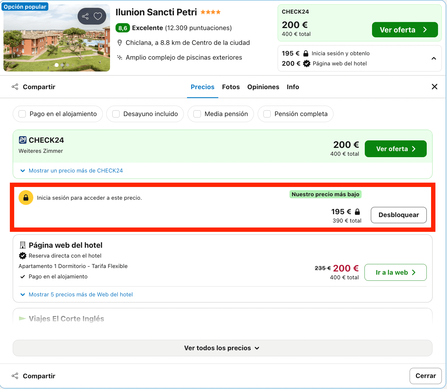 Última hora: hotelazo 4* en Novo Sancti Petri desde 97€ p.p./noche