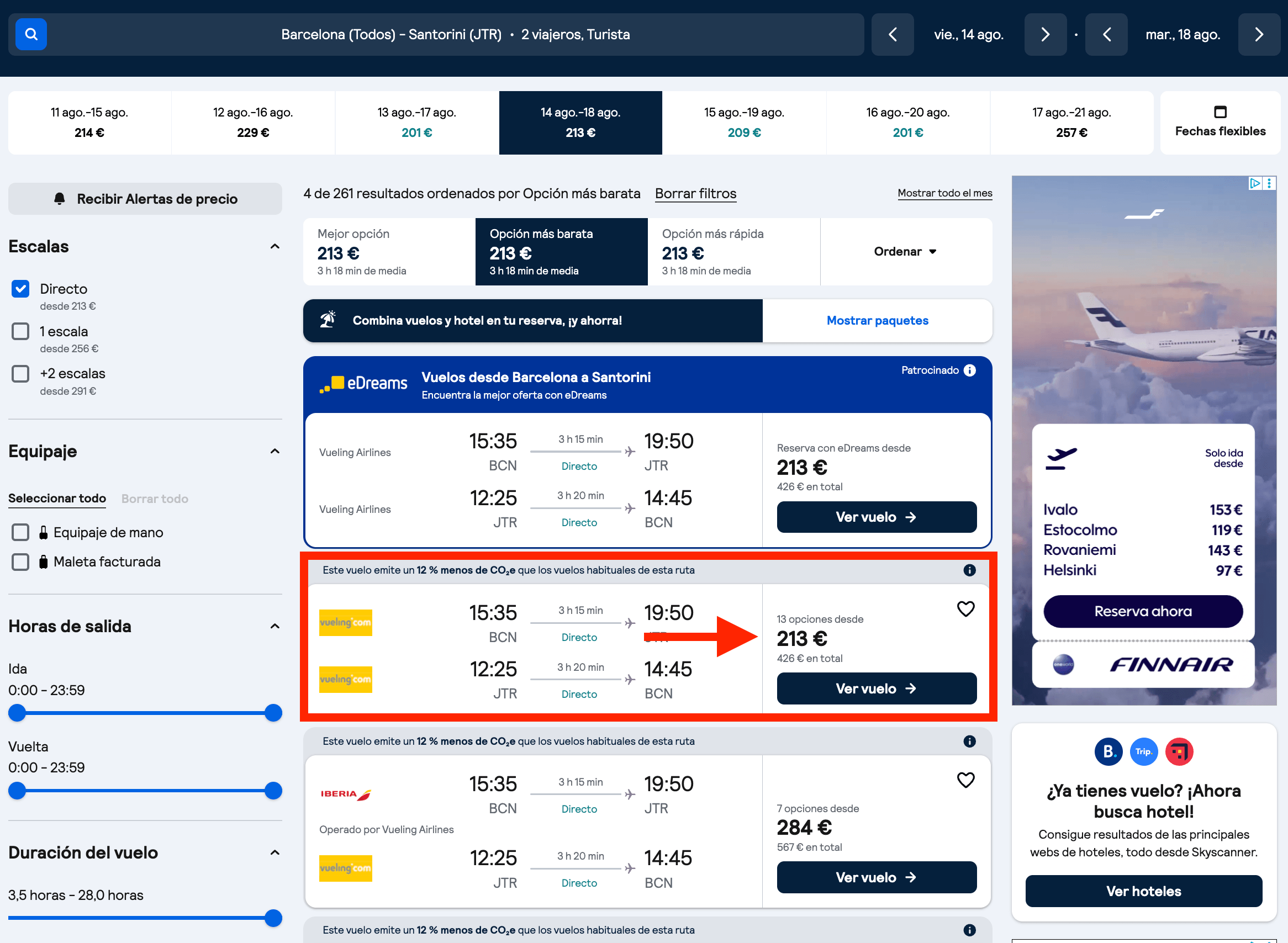 Verano en Santorini: vuelos directos desde 213€ ida y vuelta
