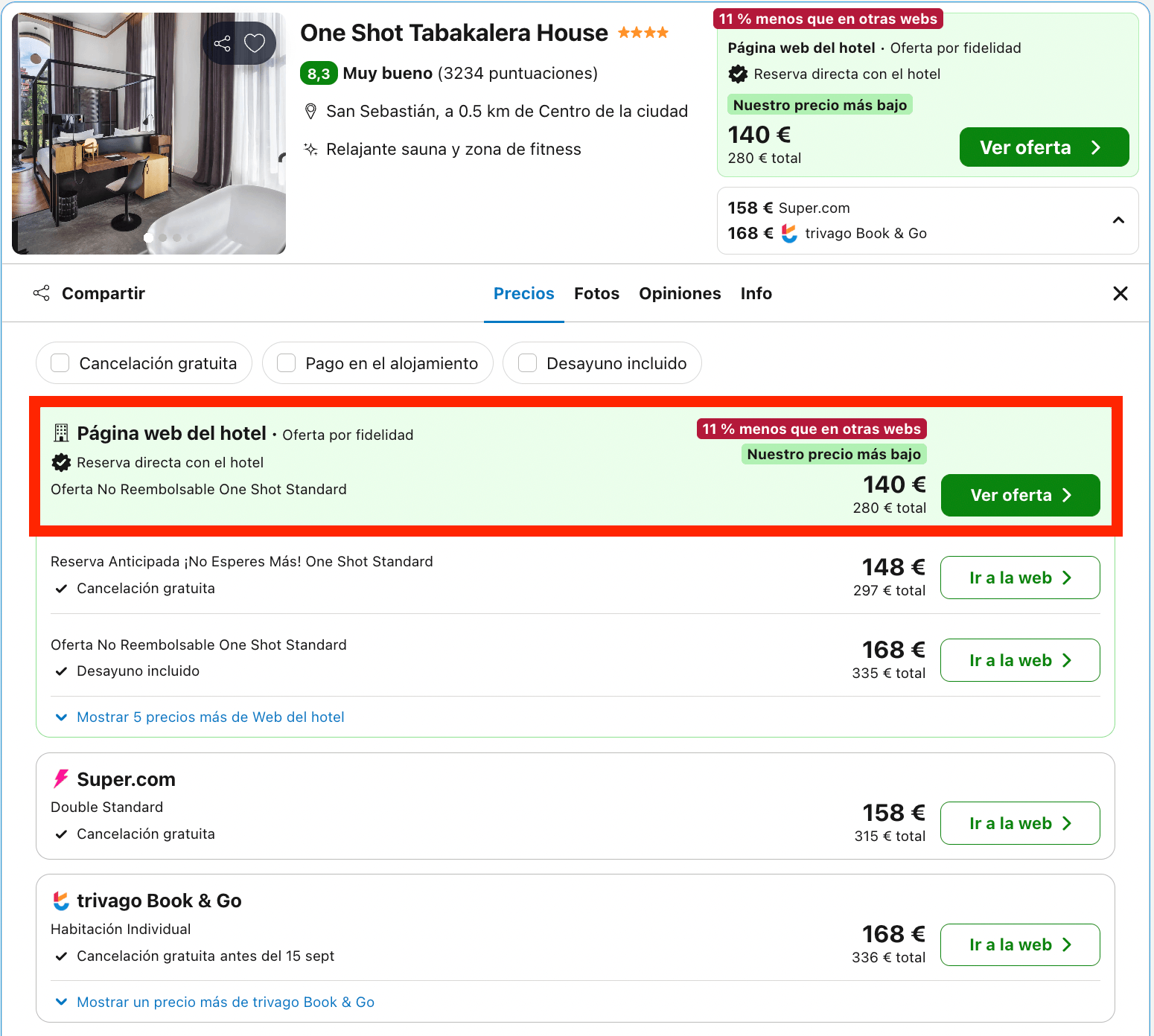 Finde en Donostia-San Sebastián: hotel 4* ubicado en una antigua fábrica de tabaco desde 70€ p.p./noche