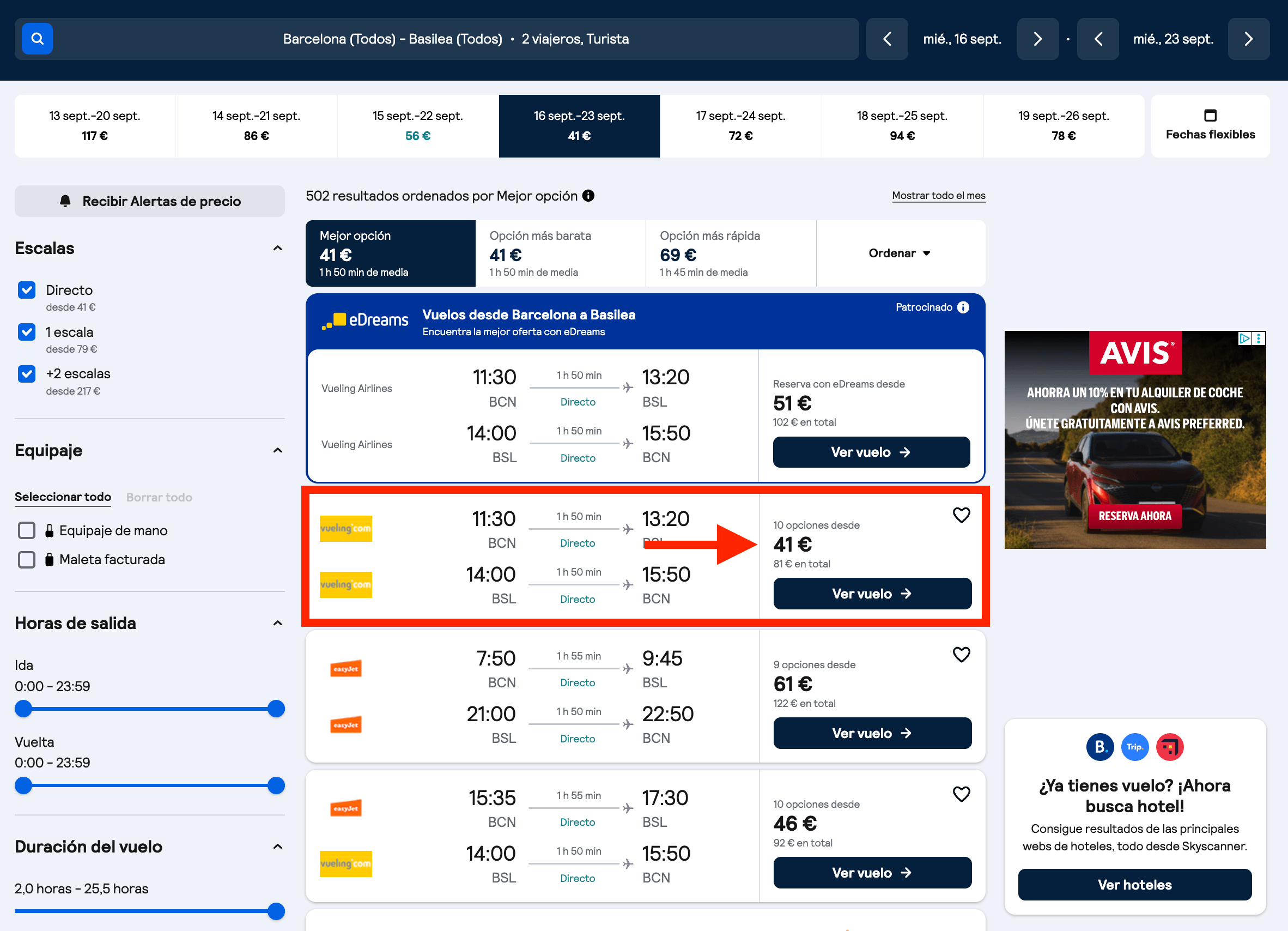 Vuelos a Basilea (Suiza) desde 41€ ida y vuelta