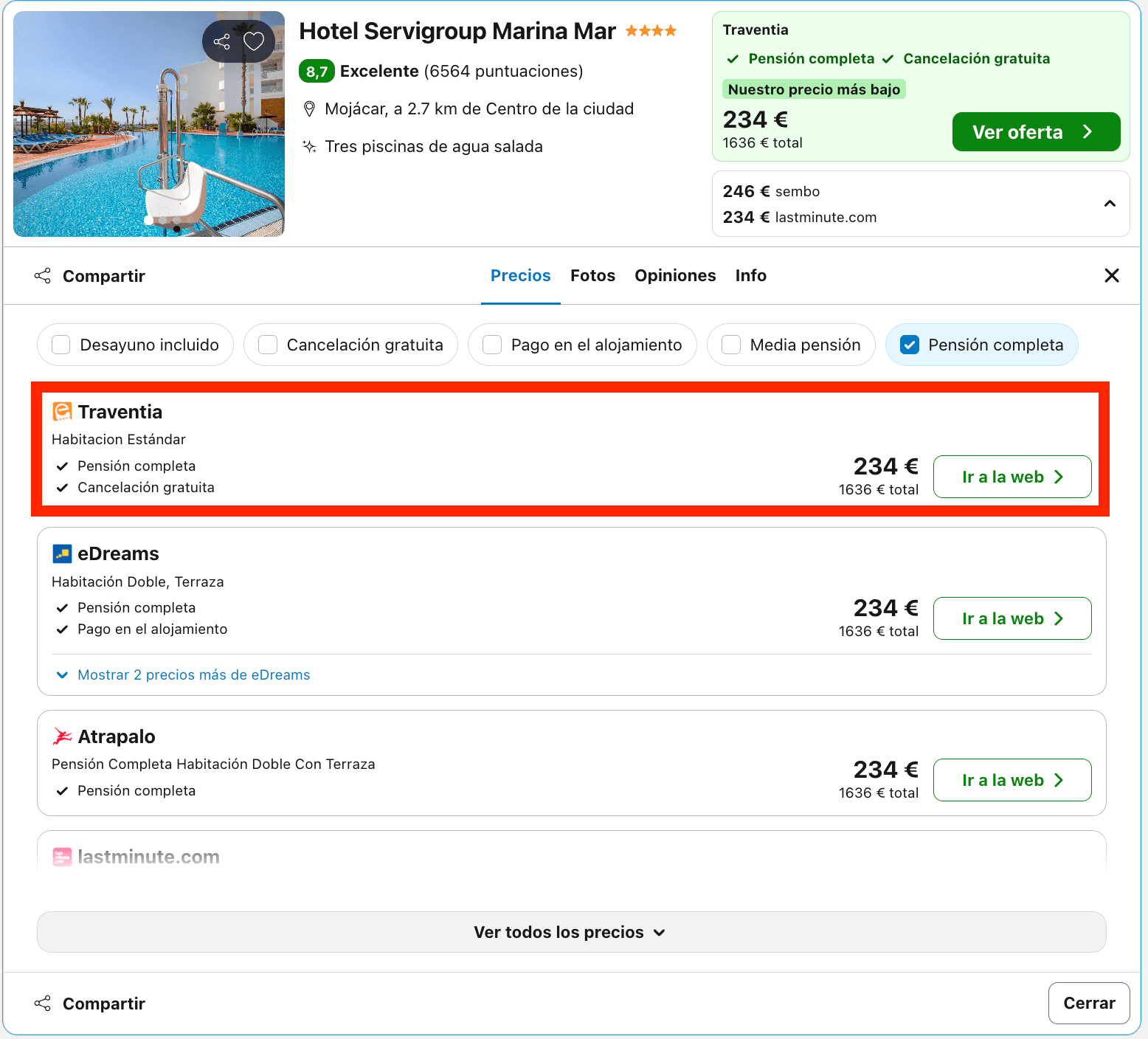 Vacaciones en Mojácar: 7 noches en un increíble resort 4* con pensión completa desde 818€ p.p.
