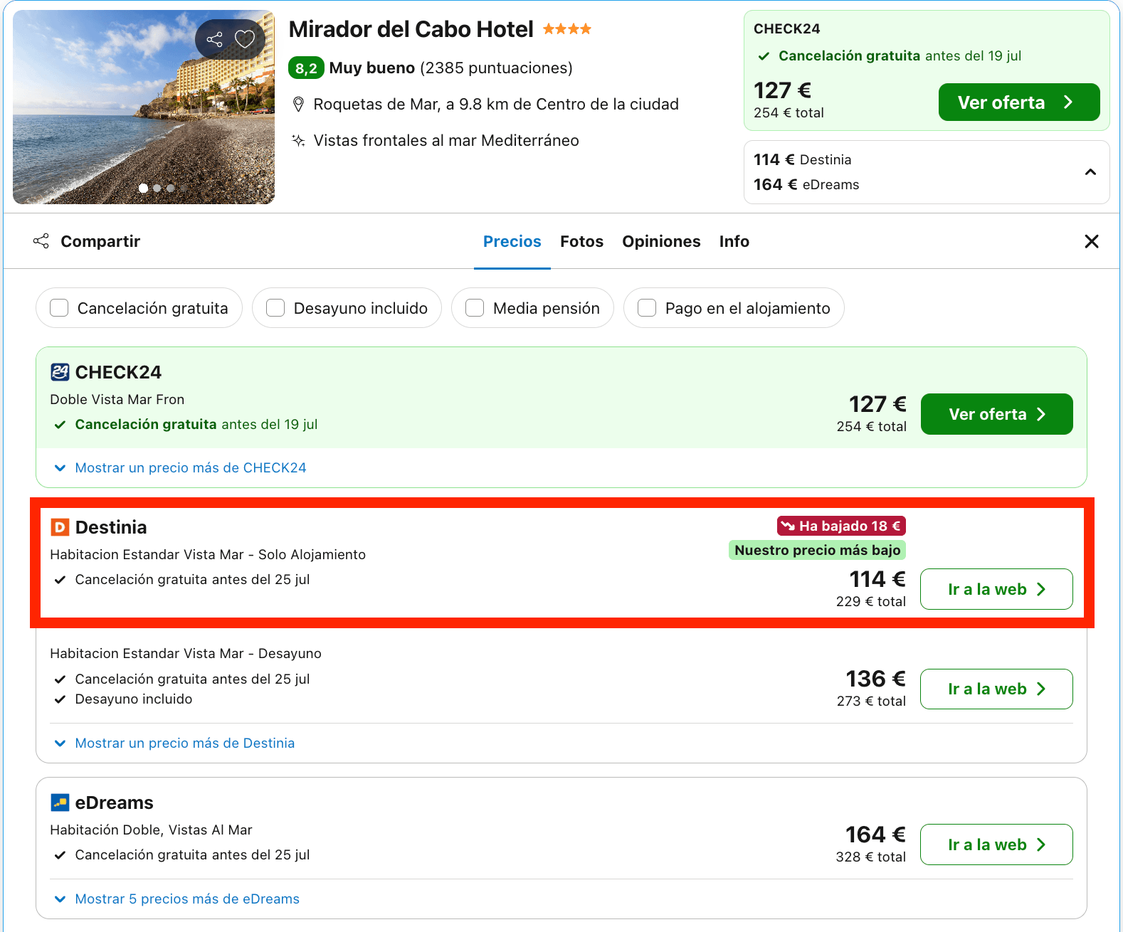 Fin de semana en Roquetas de Mar: hotel 4* en primera línea de playa desde 57€ p.p./noche