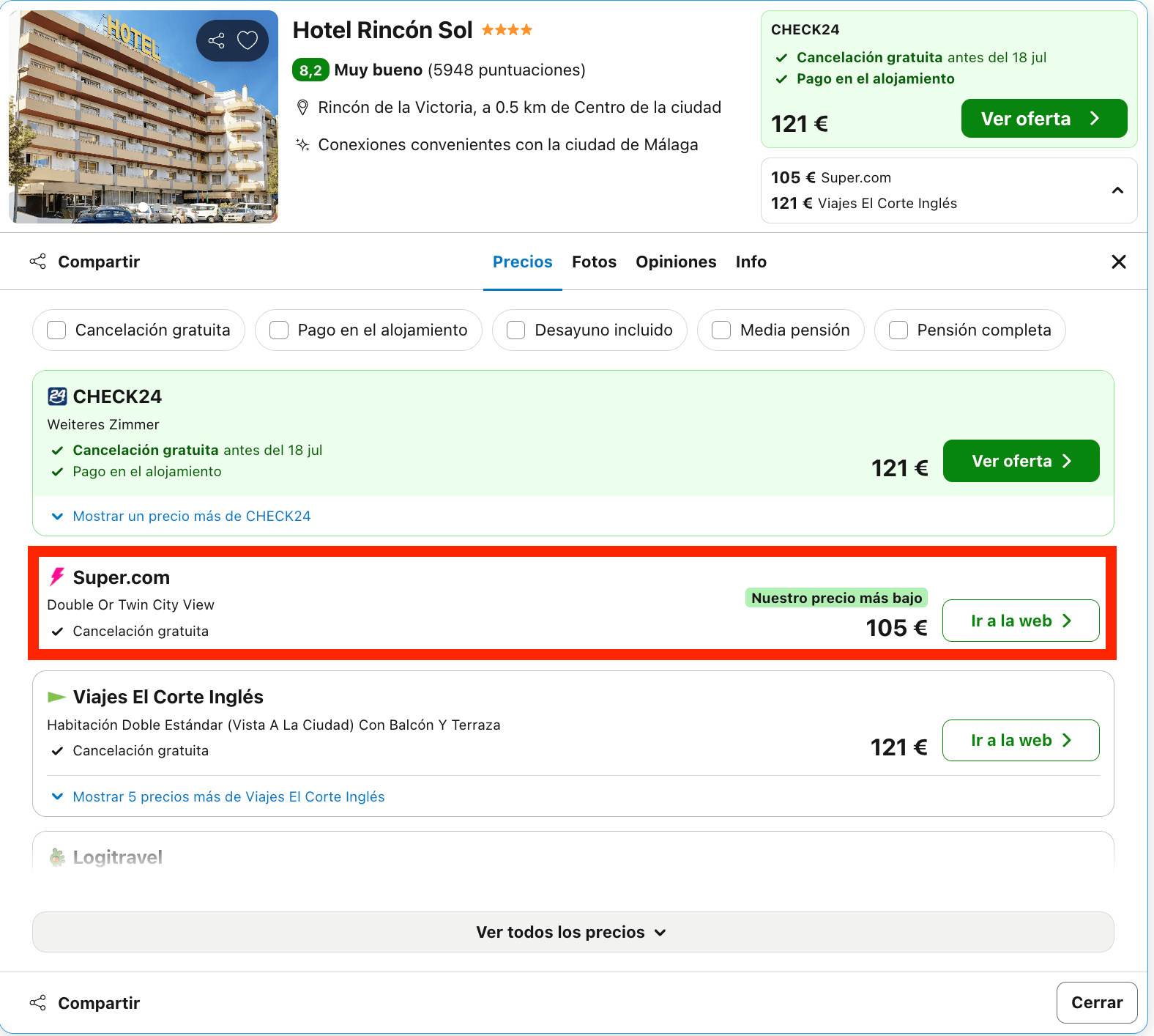 Última hora: hotel 4* a pie de playa desde 52€ p.p./noche