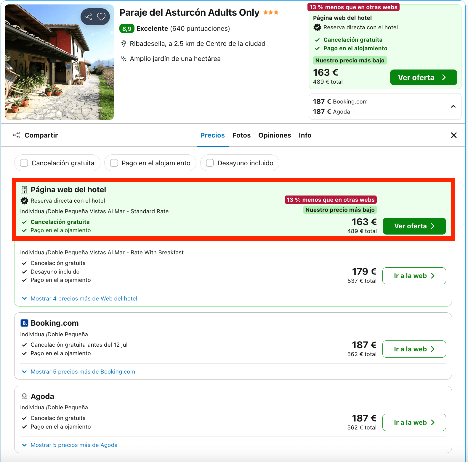 Hotel solo para adultos rodeado de naturaleza con vistas impresionantes desde 81€ p.p./noche