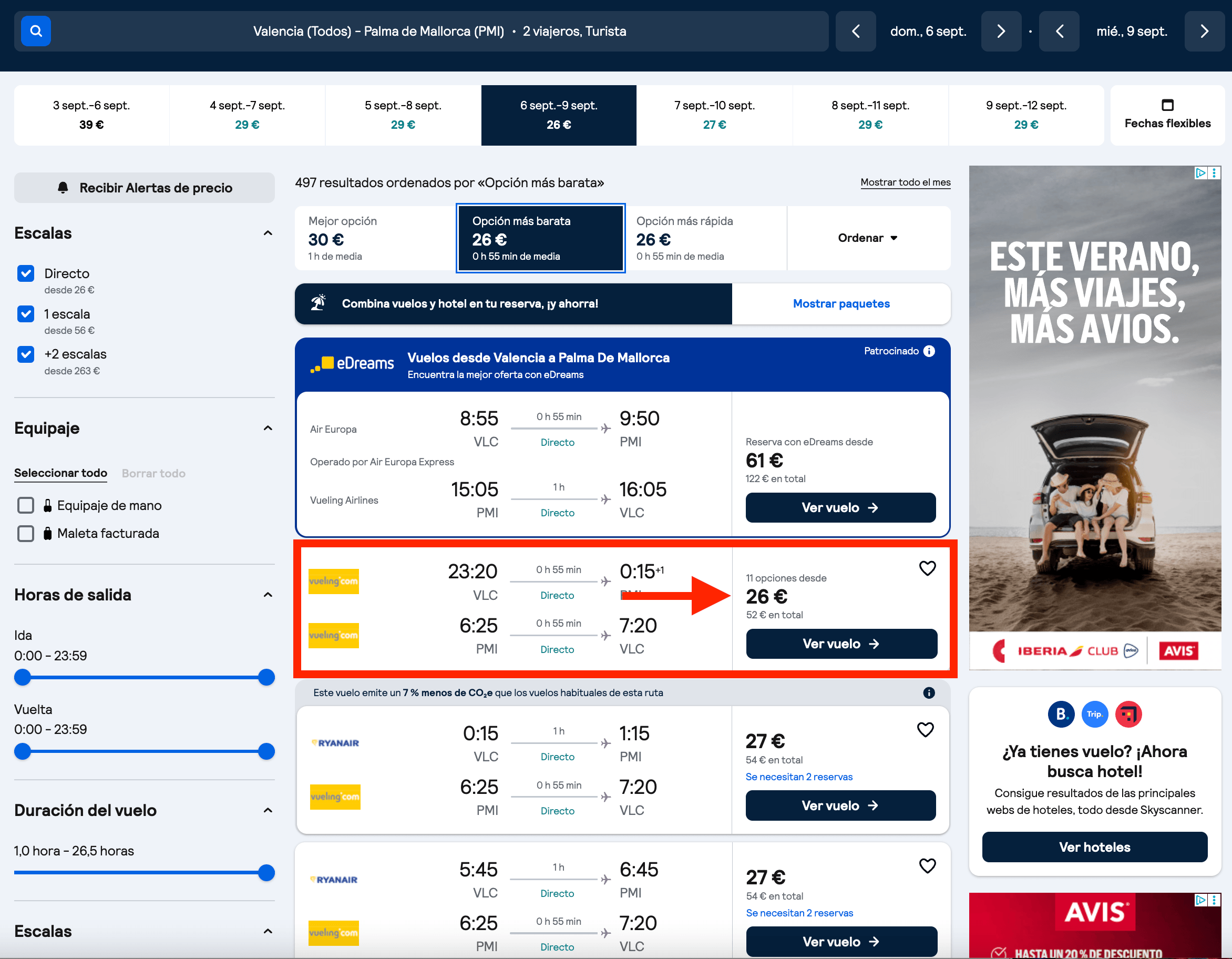 Vuelos a Mallorca + 3 noches en un hotel boutique desde 146€ p.p.