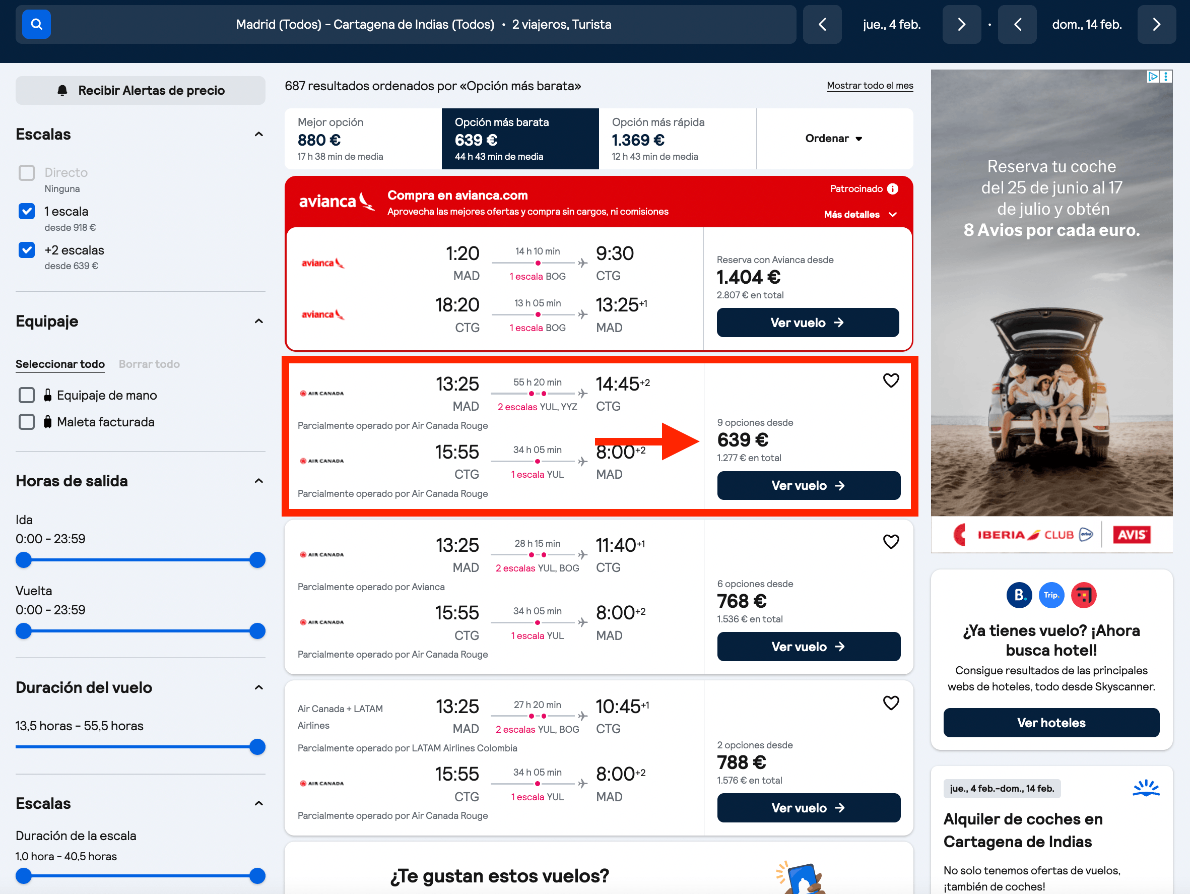 Vuelos a Cartagena de Indias (Colombia) desde 639€ ida y vuelta