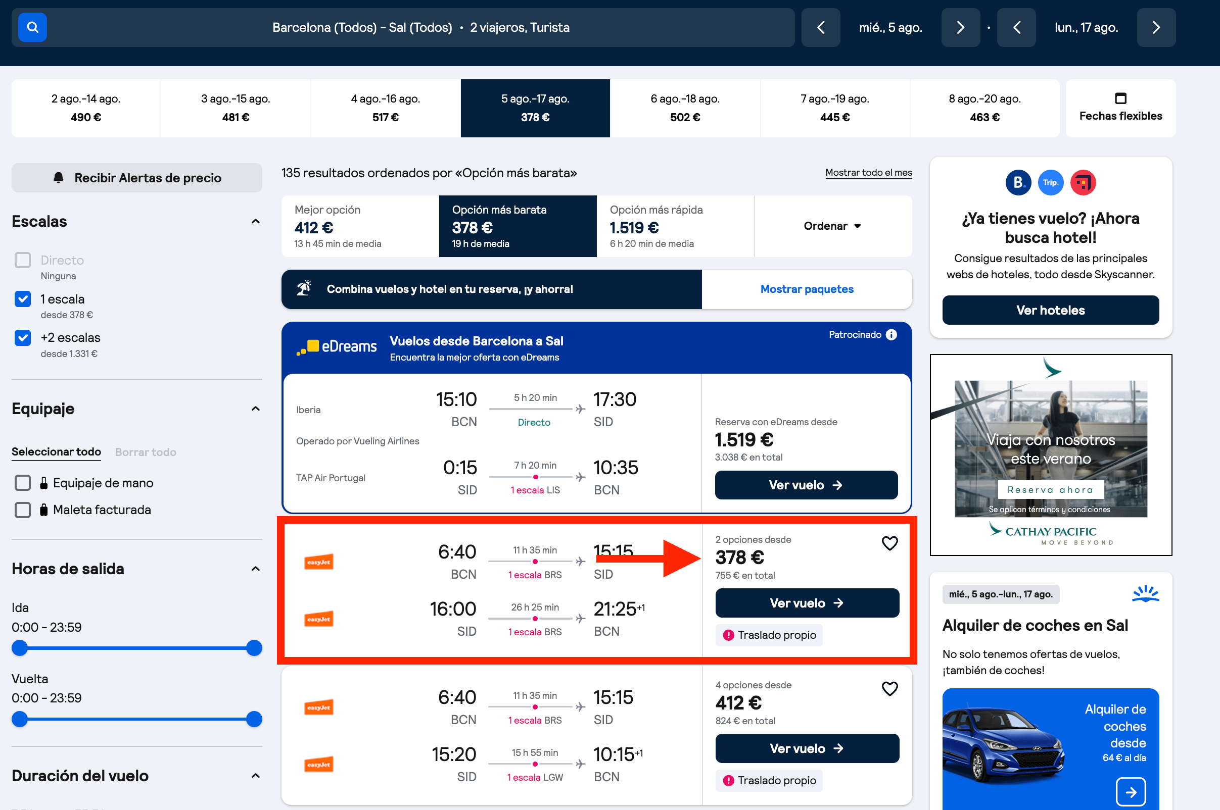 Agosto en Cabo Verde: vuelos desde 378€ ida y vuelta