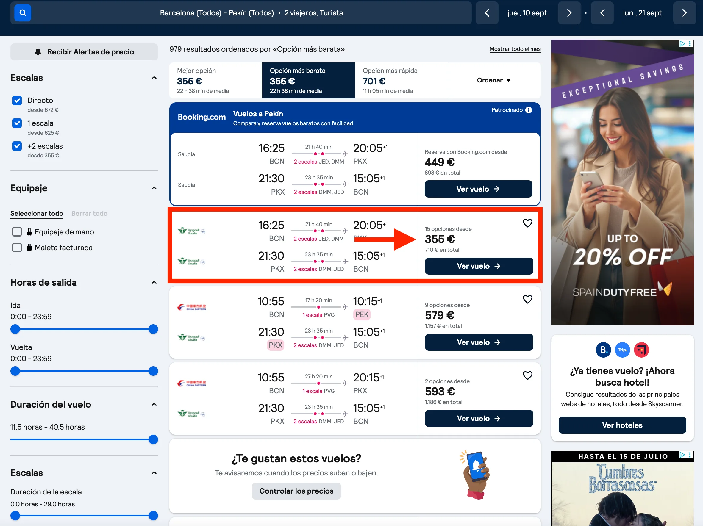 Vuelos a Pekín (China) desde 355€ ida y vuelta
