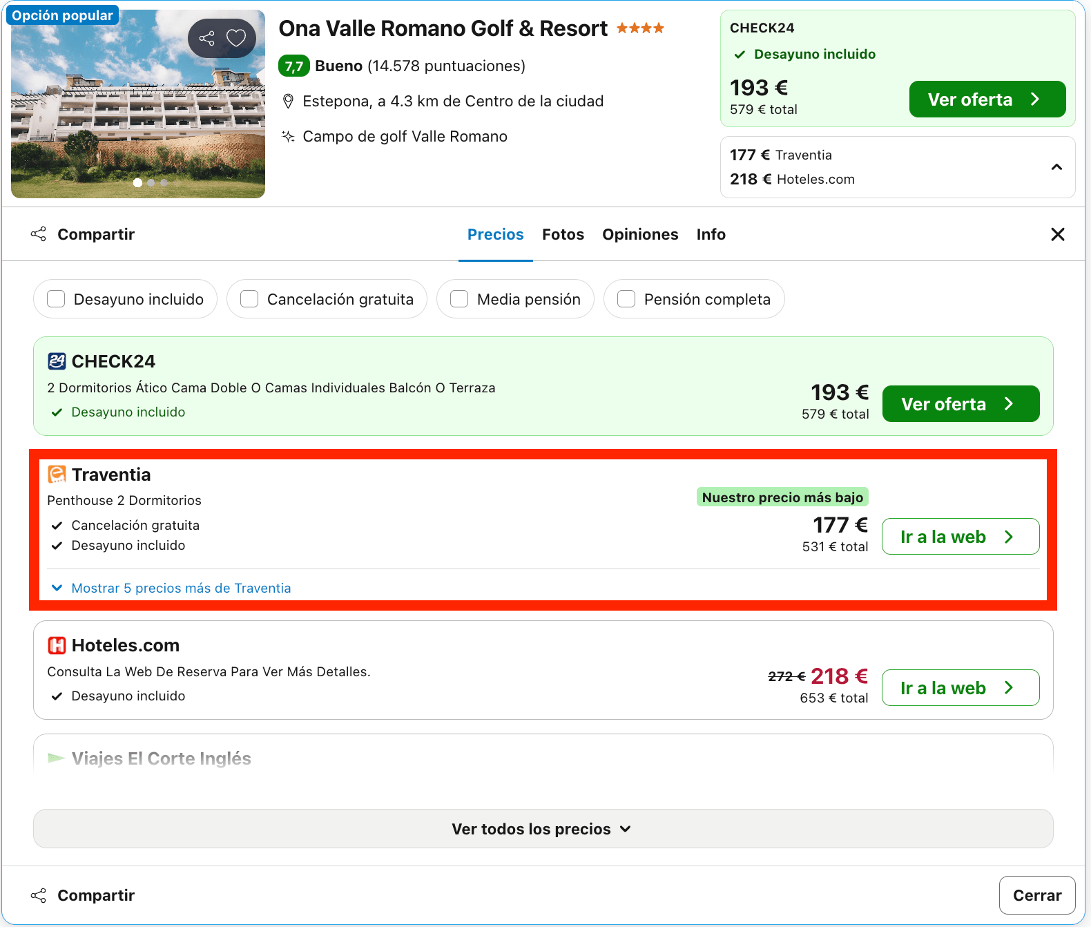 Última hora: Golf & Resort 4* en Estepona desde 88€ p.p./noche
