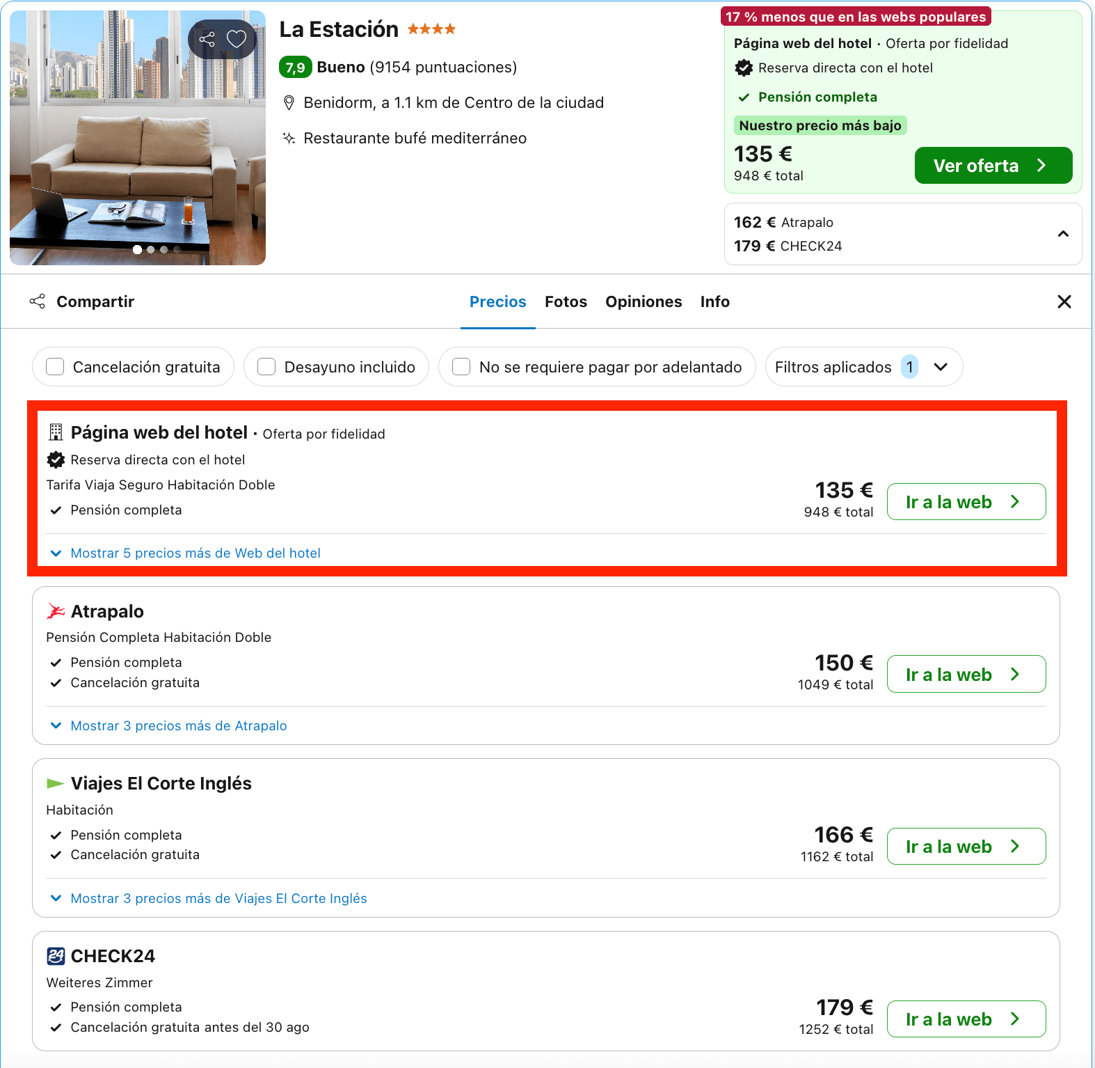 Vacaciones en Benidorm: 7 noches en un hotel 4* con desayuno incluido desde 474€ p.p.