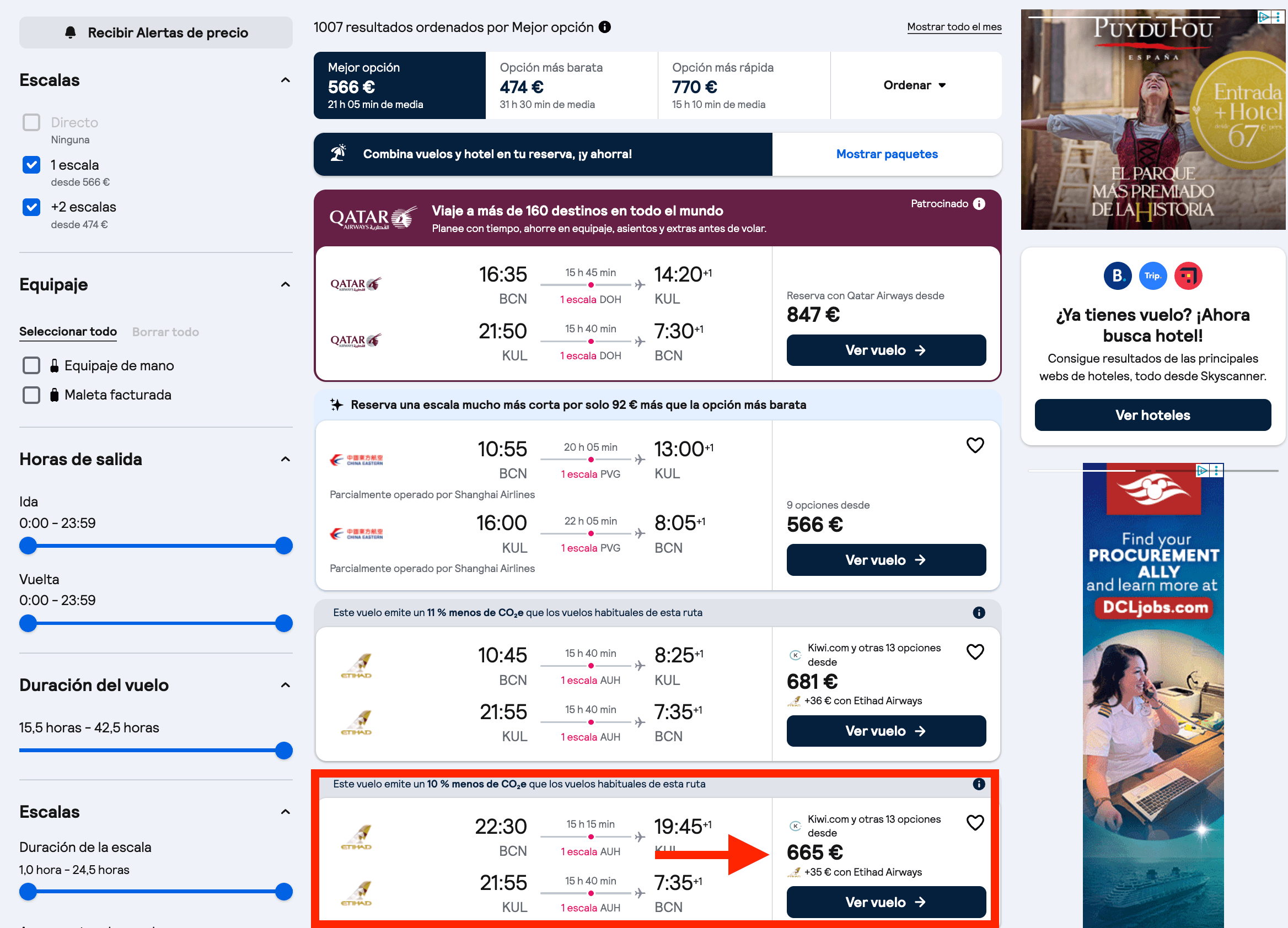 Verano en Malasia: vuelos premium desde 665€ ida y vuelta