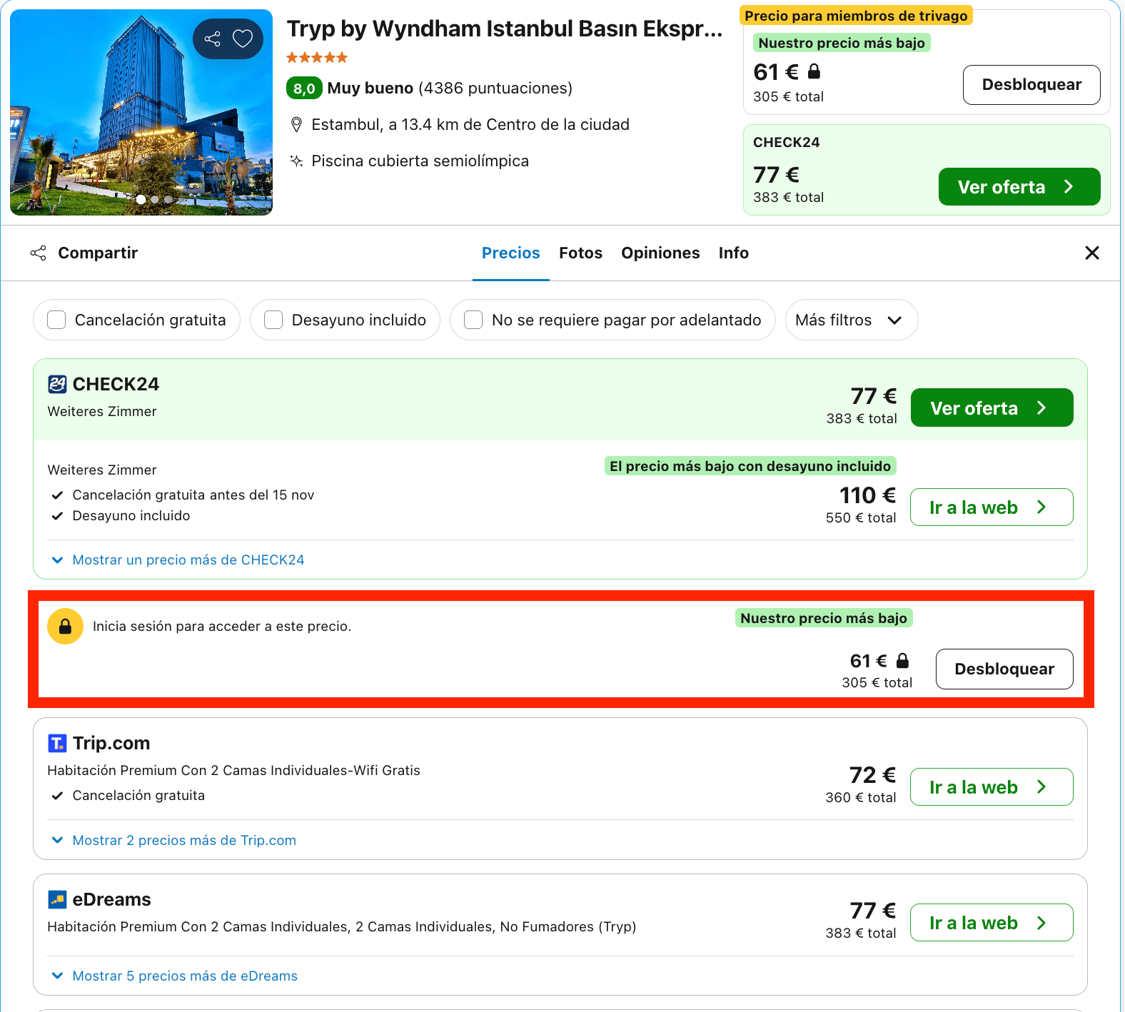 Vuelos directos a Estambul + 5 noches en un hotel 5* por 288€ p.p.