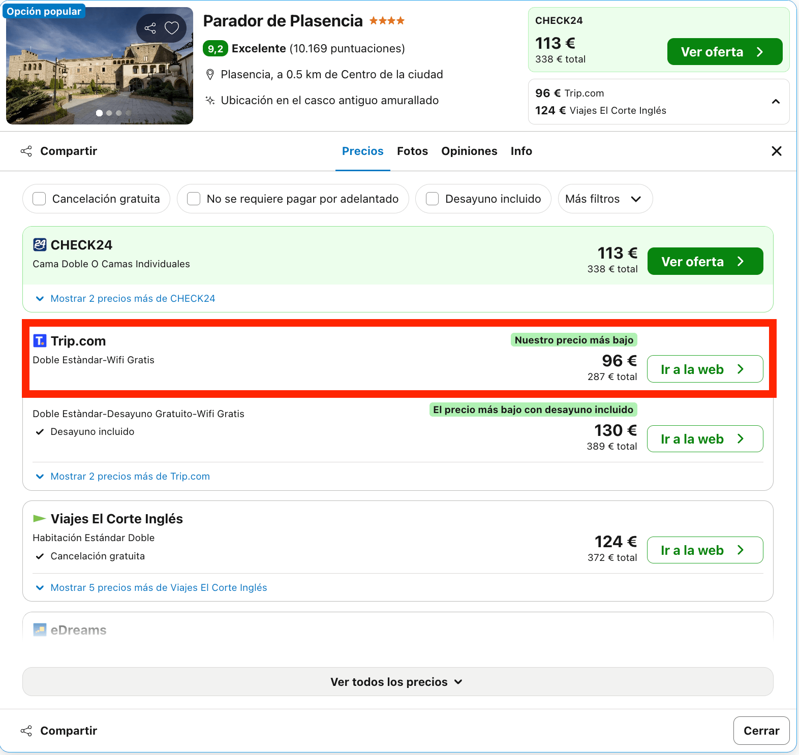 Parador que se alza sobre un convento del siglo XV desde 48€ p.p./noche