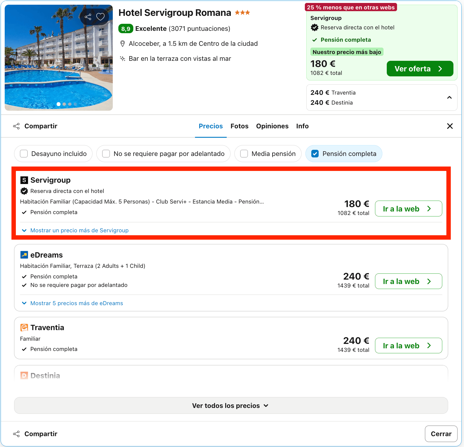 Verano en la Costa del Azahar: hotel 4* en la playa con todas las comidas incluidas desde 90€ p.p./noche