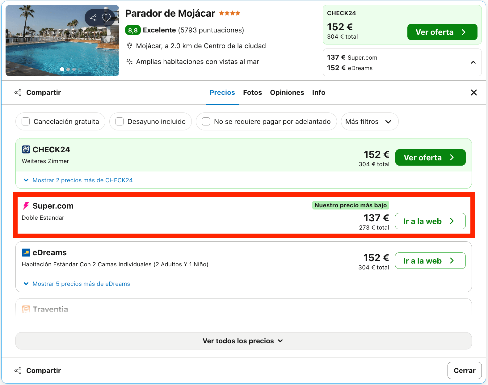 Parador rodeado de playas de agua cristalina y naturaleza salvaje desde 68€ p.p./noche