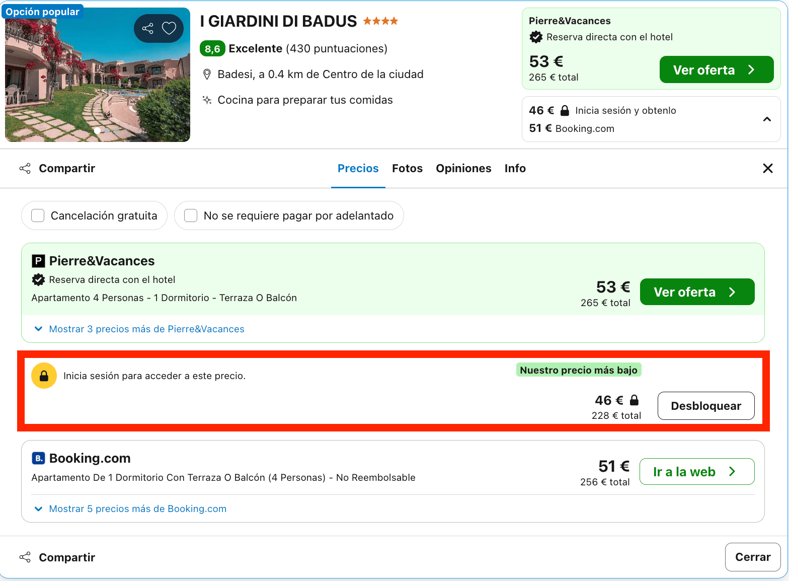 Otoño en Cerdeña: vuelos + 5 noches en un fantástico aparthotel 4* desde 152€ p.p.